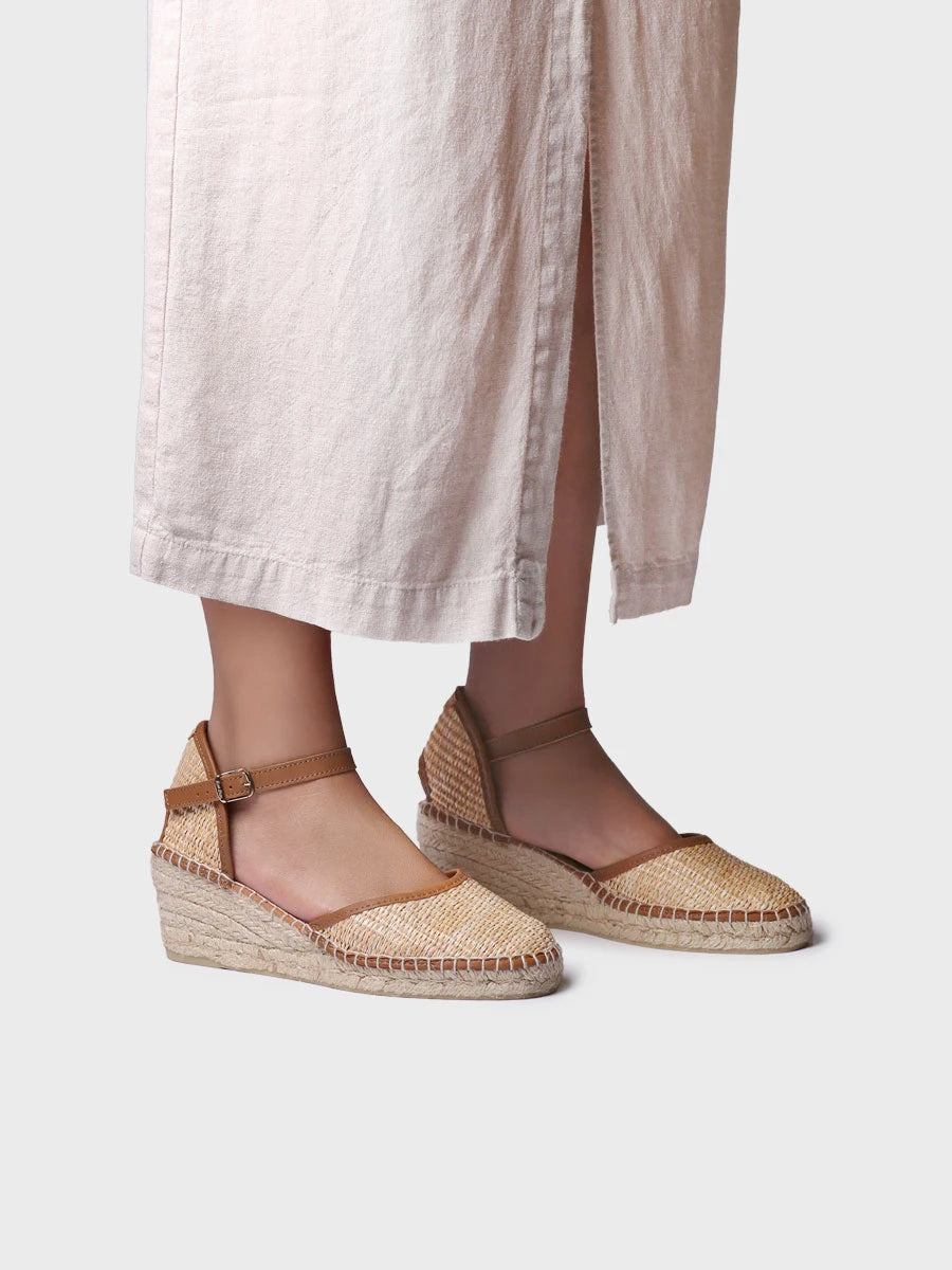 Toni Pons Sonia-RP espadrille compensée raphia 6 cm