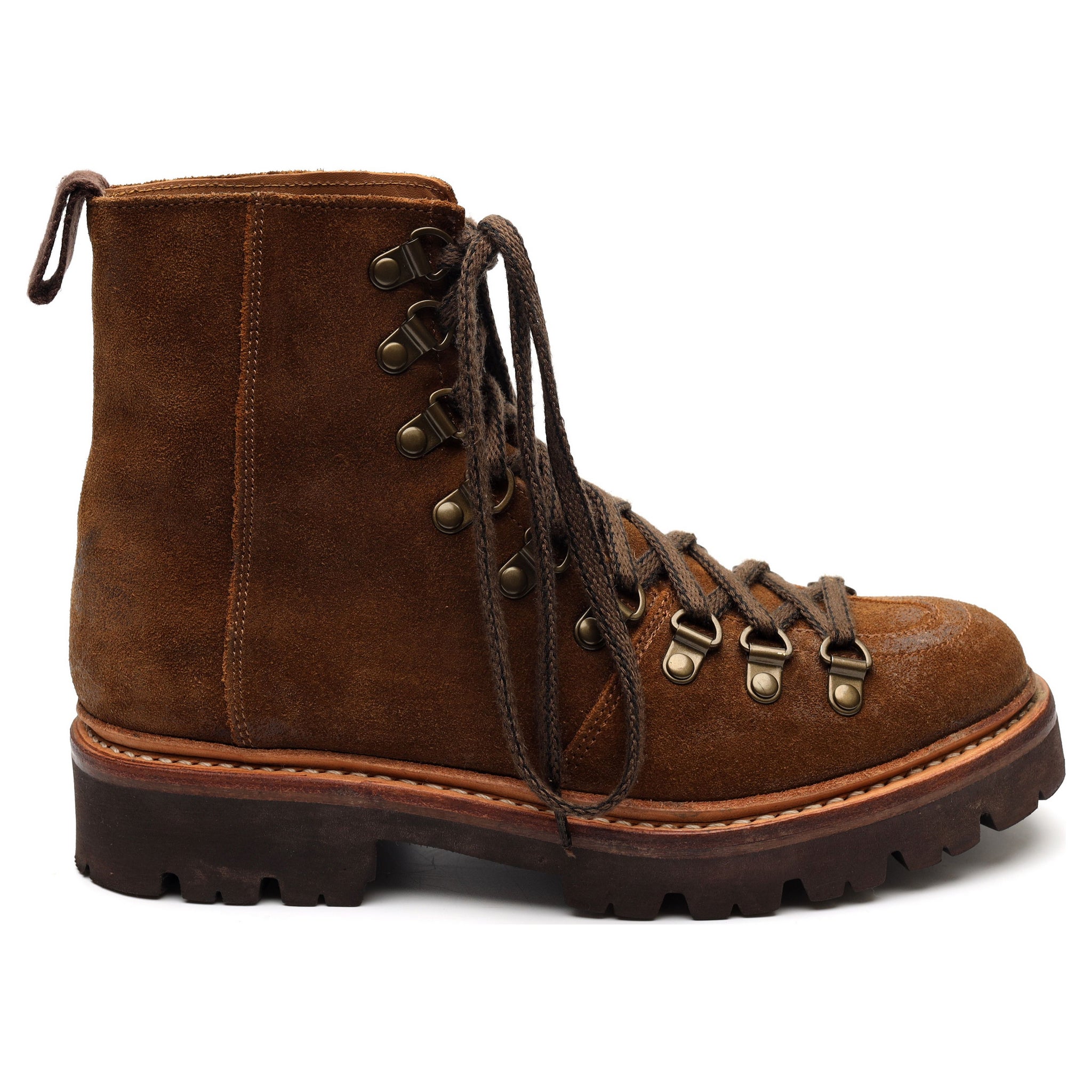 Grenson Nanette bottines randonnee daim marron pointure UK 4