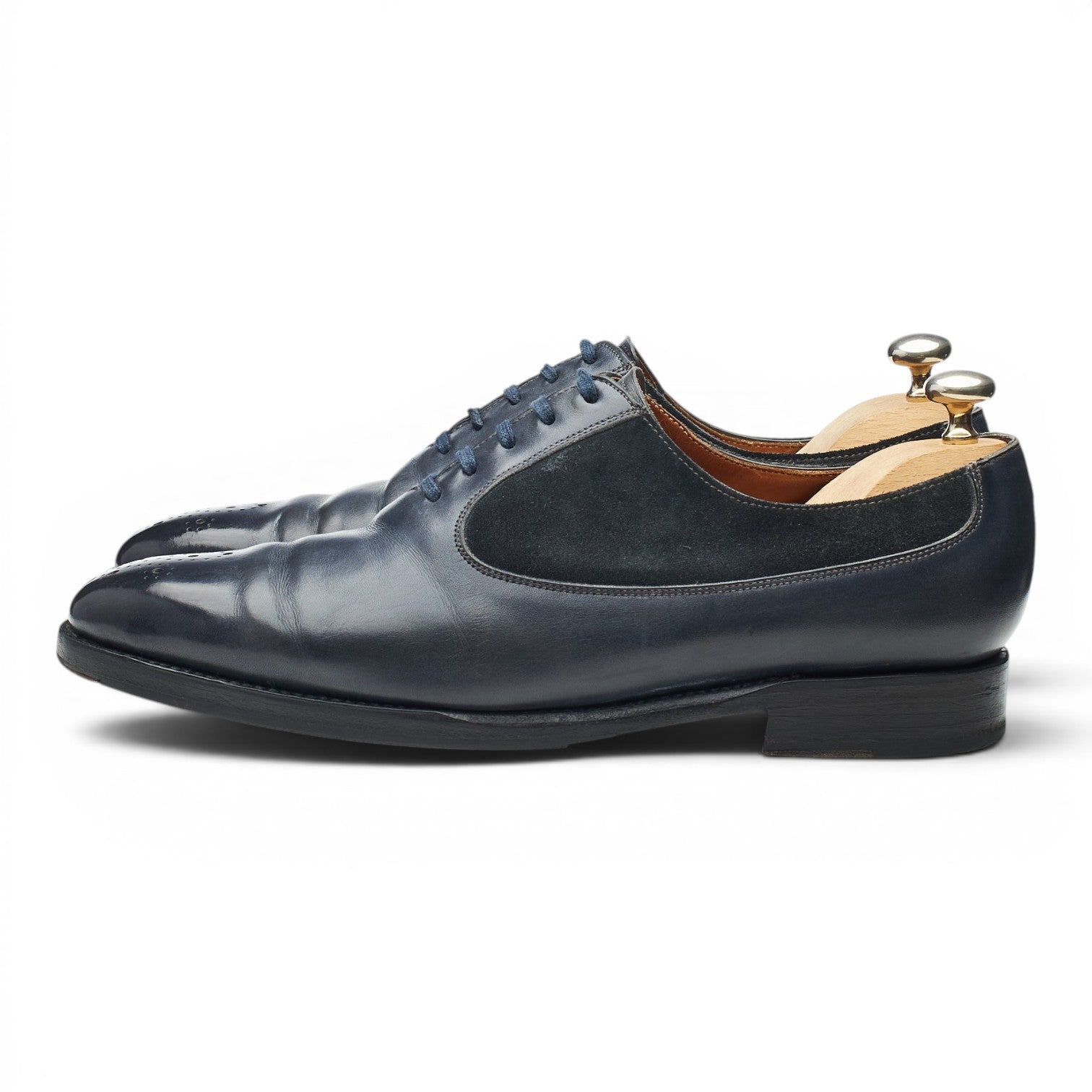 J. FitzPatrick Tacoma oxford cuir suède gris UK 7