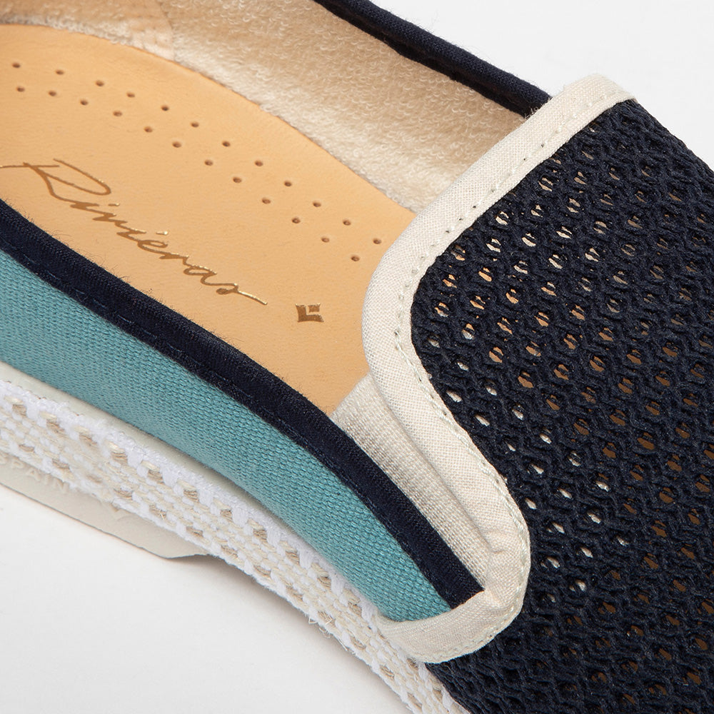 Rivieras Classic Match Marine Aqua espadrilles filet
