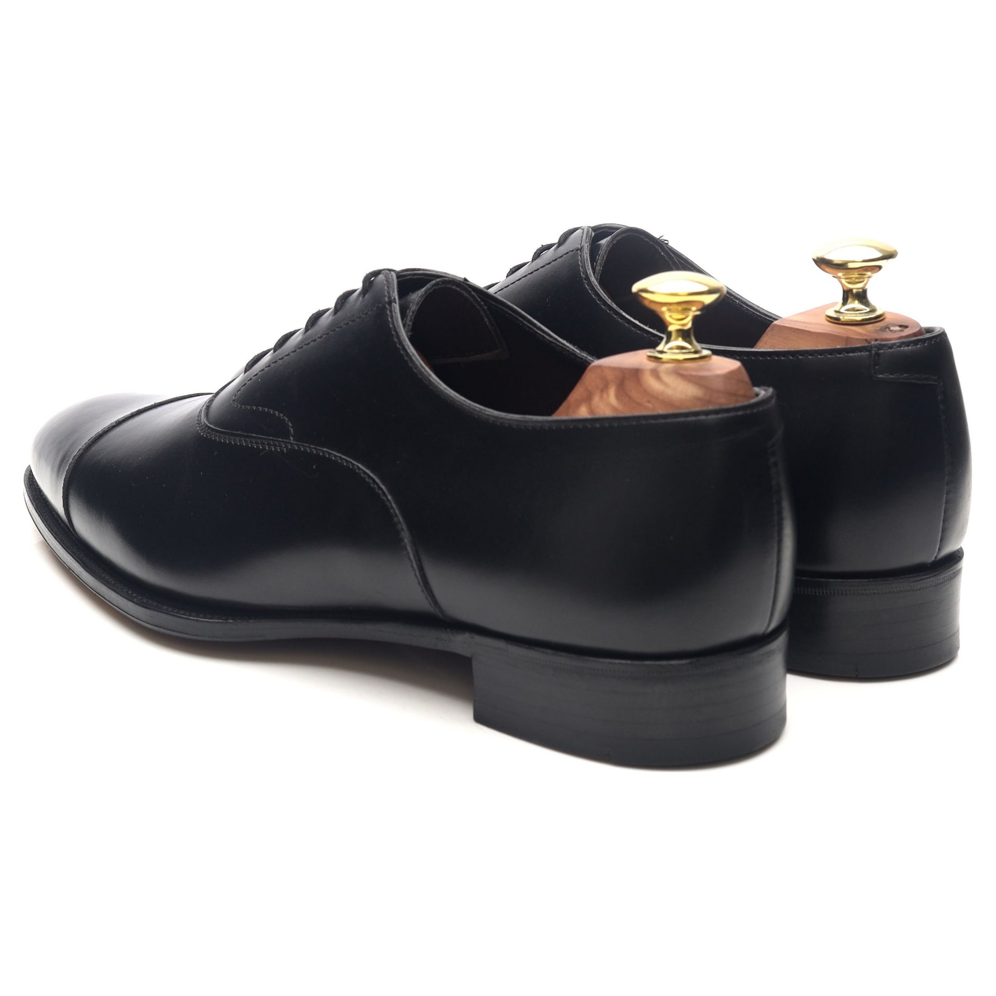 Alfred Sargent Armfield oxford cuir noir UK 7