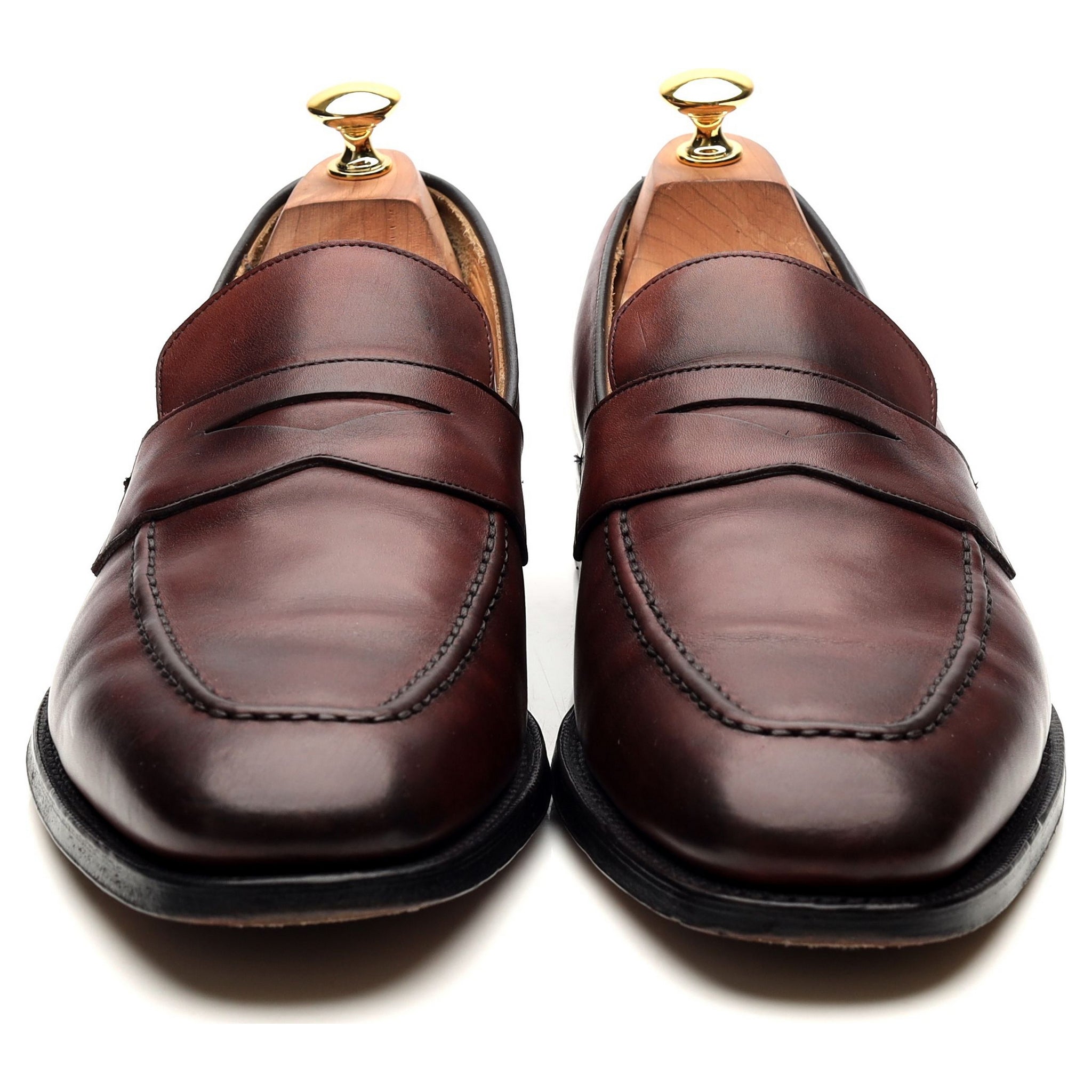 Church's Hertford mocassins cuir bordeaux UK 10