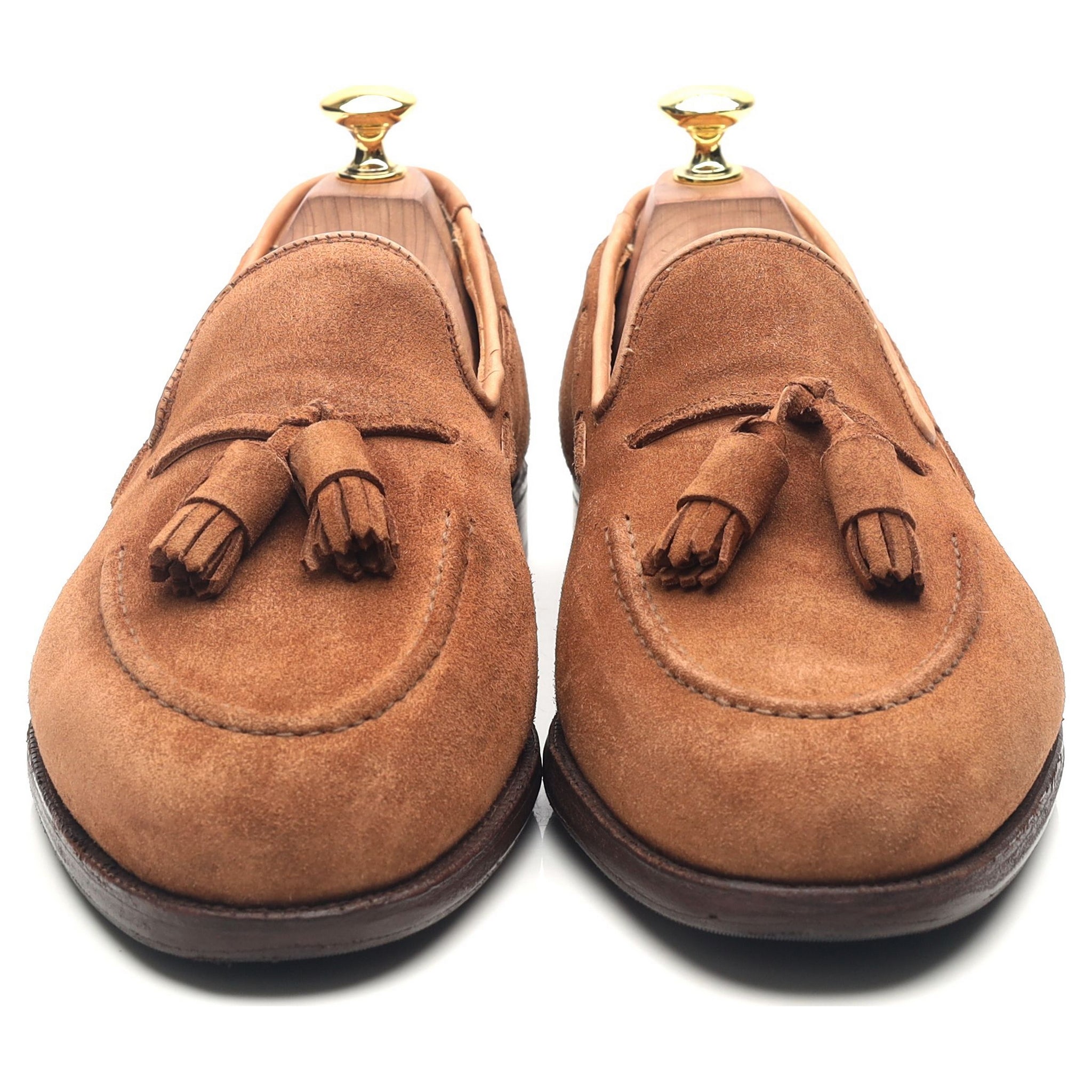 Crockett & Jones Cavendish 2 mocassins daim marron UK 8.5