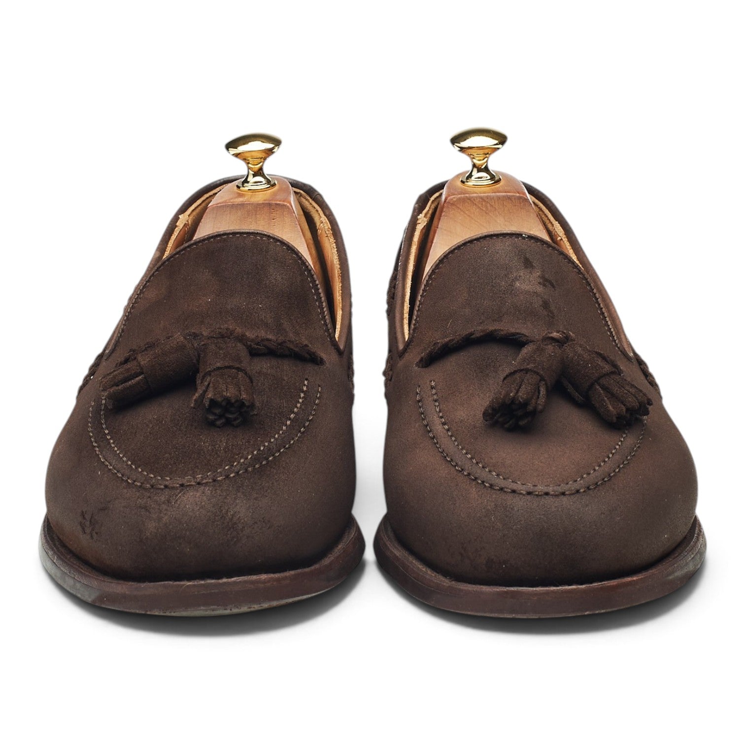 Crockett & Jones Studridge mocassins marron 10,5 daim