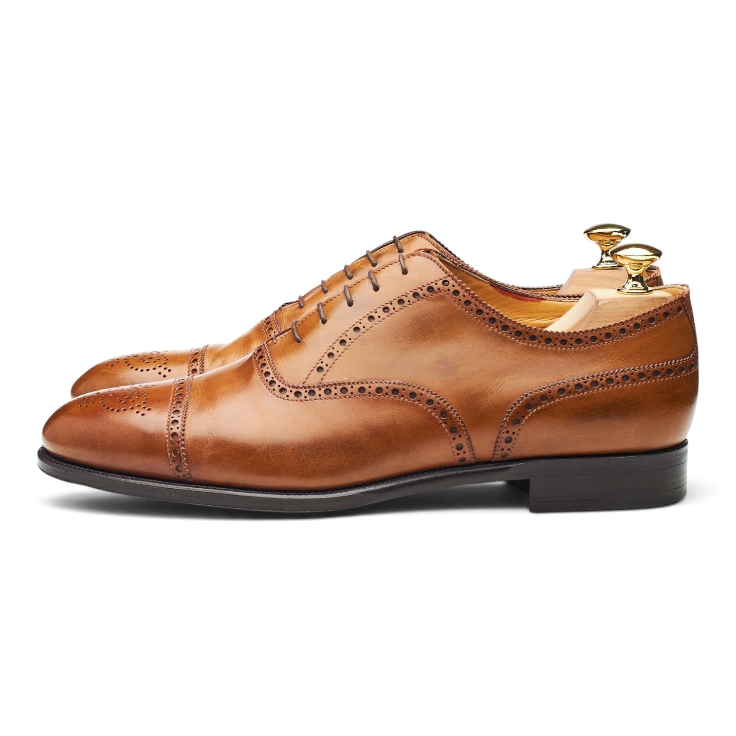 Edward Green Cadogan richelieu cuir marron 8,5 UK