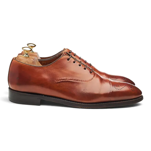 Bontoni Vittorio II richelieu cuir marron UK 9