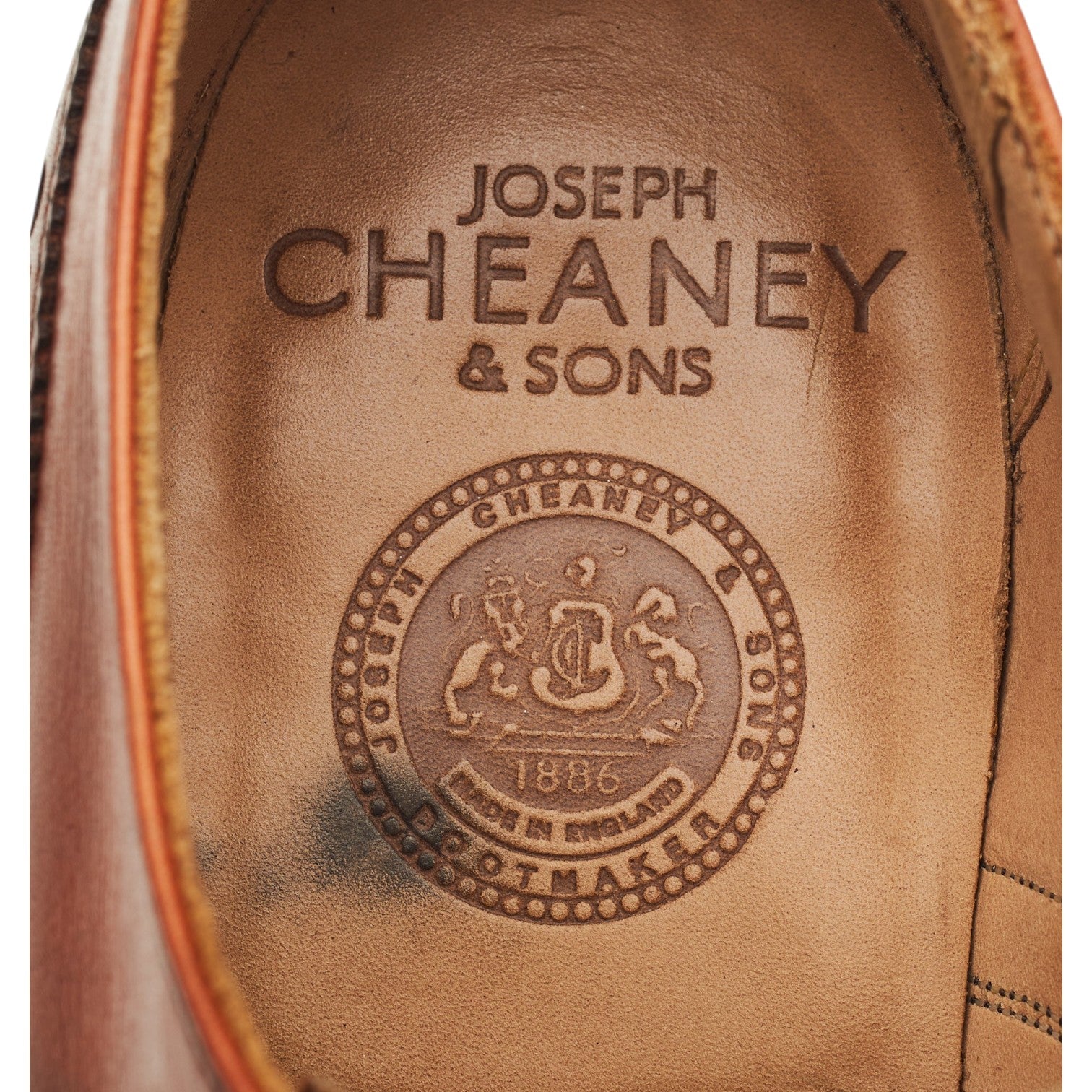 Cheaney Lastrade derby cuir marron bruni 8 UK