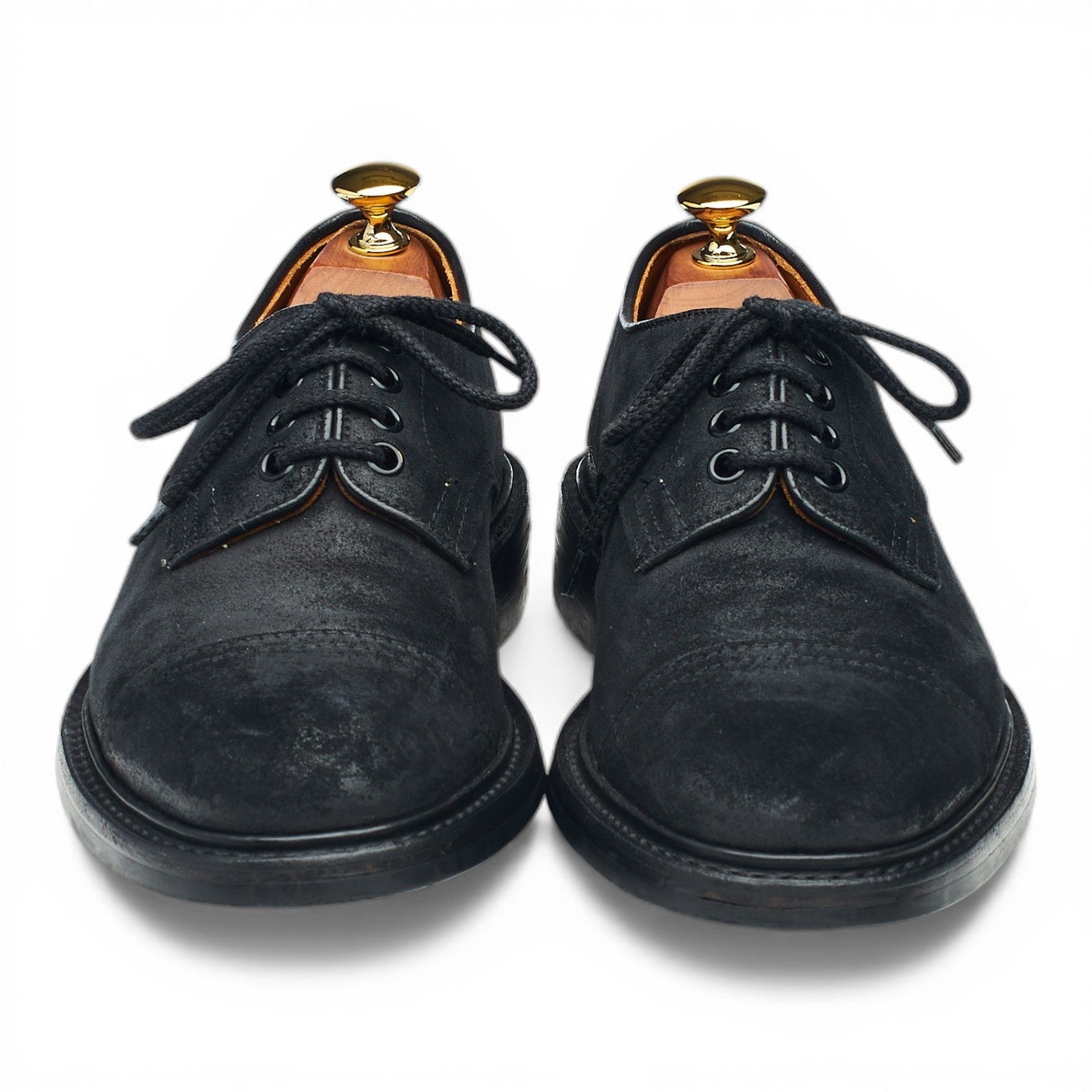 Tricker's J5798 derbys suède ciré noir 6,5 UK