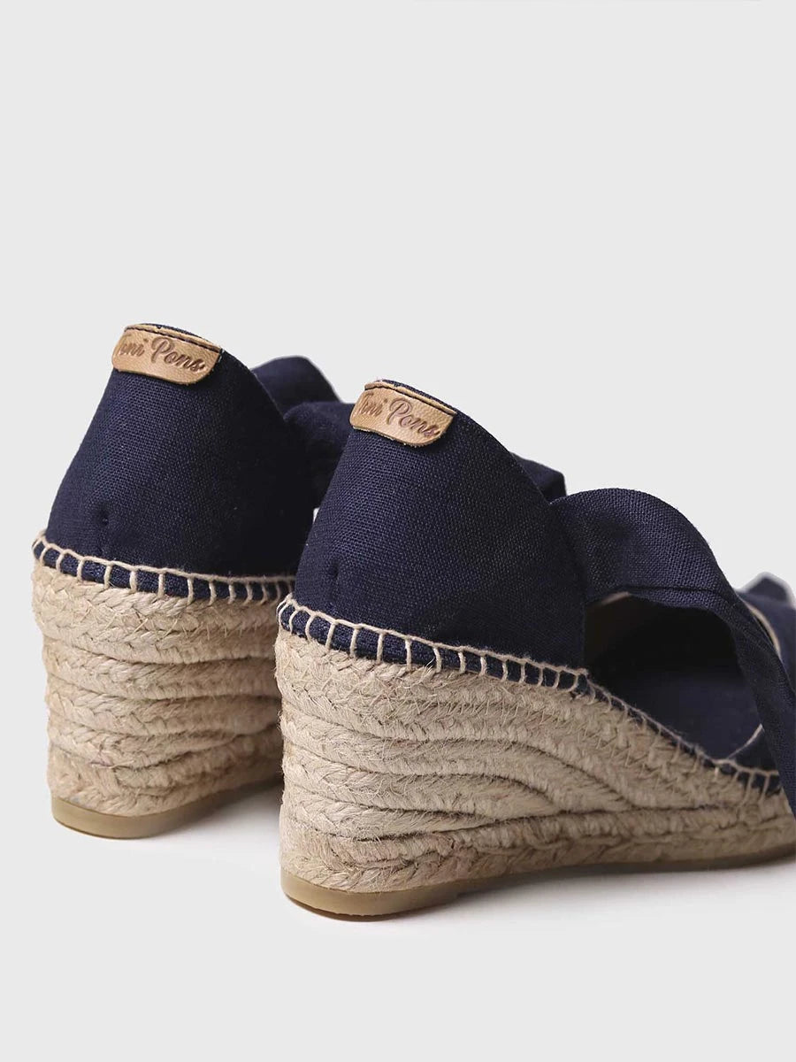 Toni Pons Julia espadrilles toile à rubans 7 cm