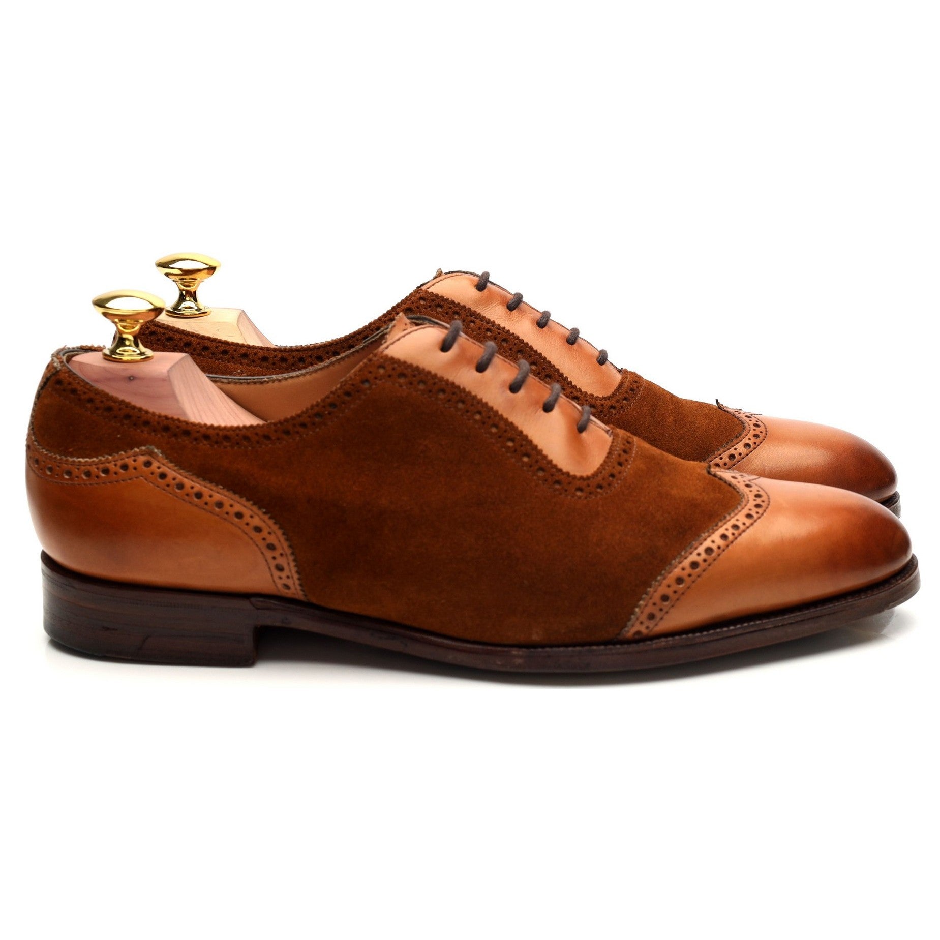 Edward Green Southwold richelieu cuir suède marron UK 7
