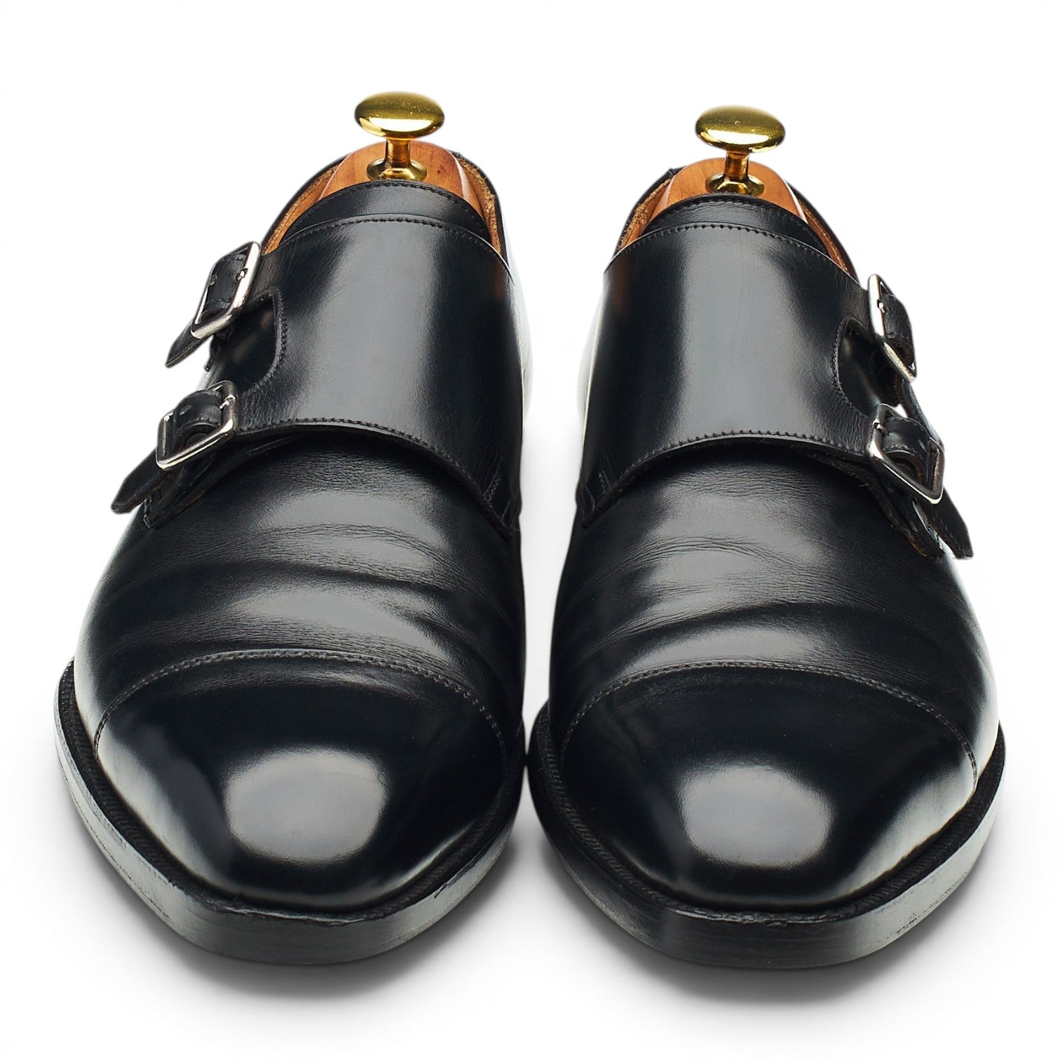 Crockett & Jones Lowndes monk cuir noir UK 8 boucles