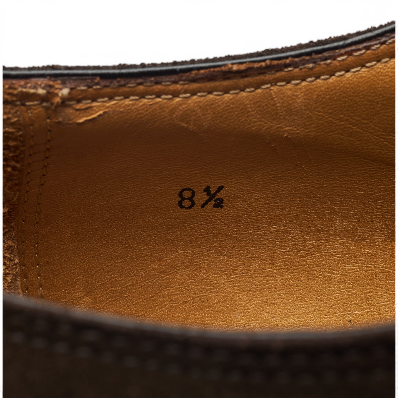 Enzo Bonafe derby cuir suède marron pointure UK 8,5