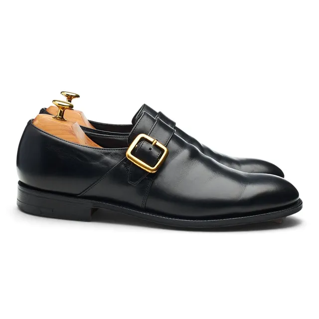 Church's monk cuir noir boucle UK 8.5