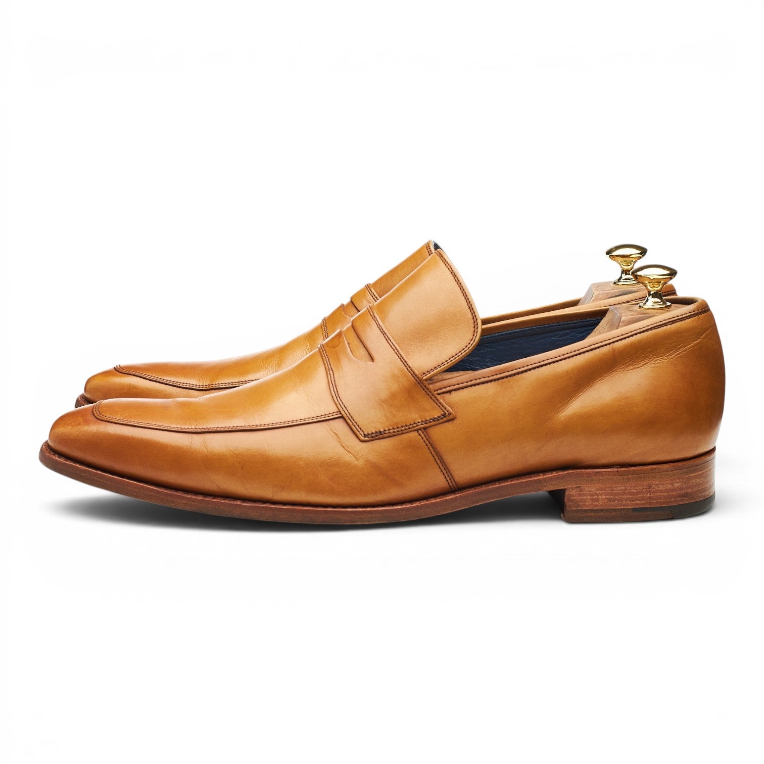 Barker Leonardo mocassins cuir marron clair 11