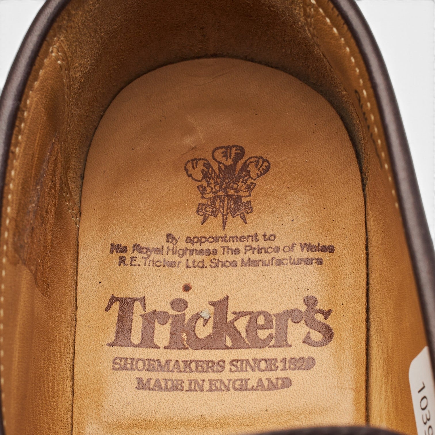 Tricker's Havard mocassin cuir marron UK 6,5 semelle cuir