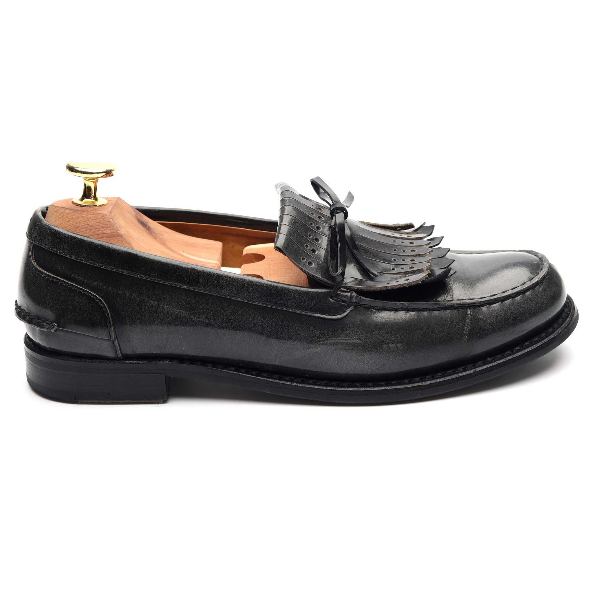 Church's Gracie mocassins cuir gris à franges 36,5
