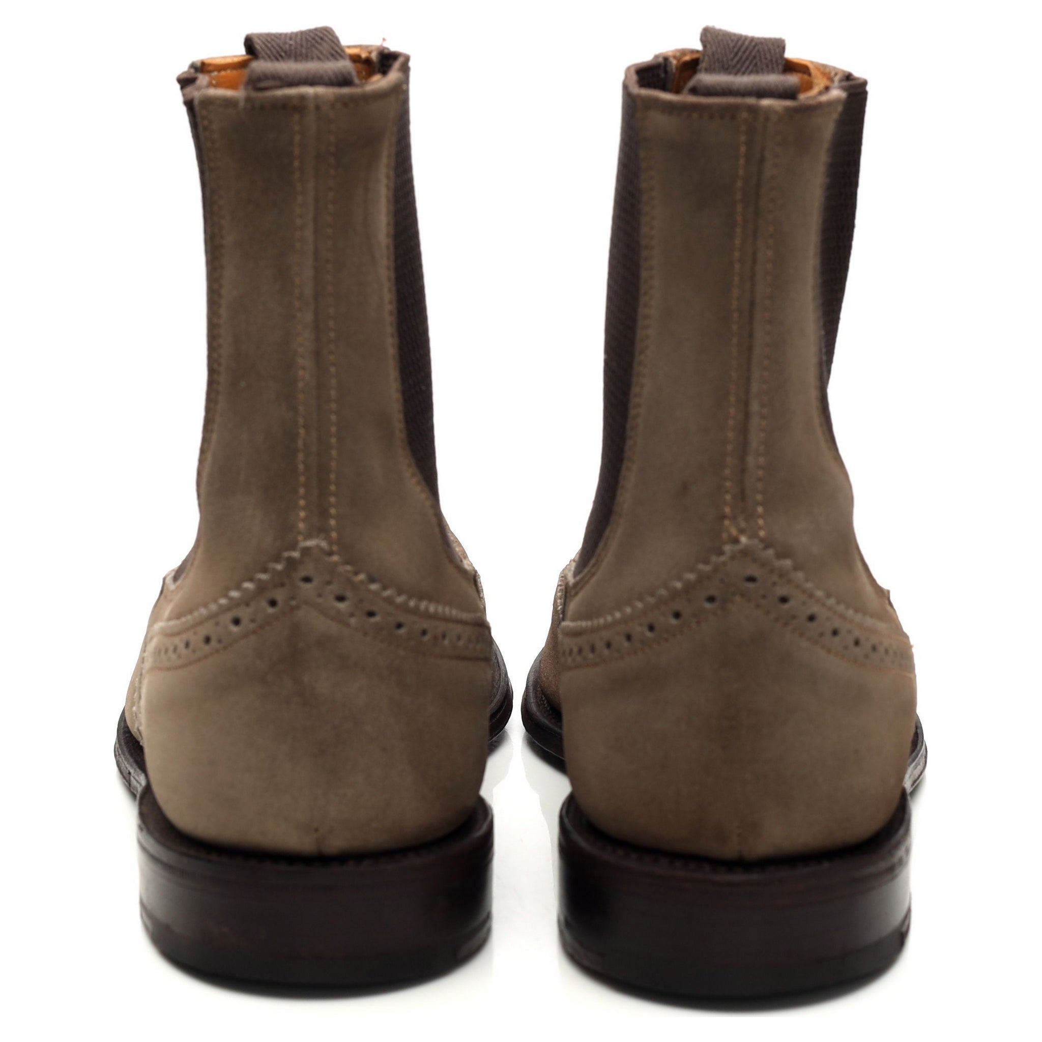 Tricker's Raimond boots chelsea suède gris UK 7 cuir