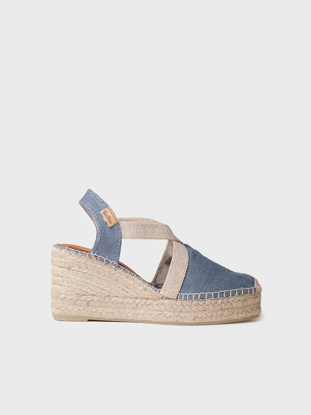 Toni Pons Toda-NT espadrille compensée toile vegan