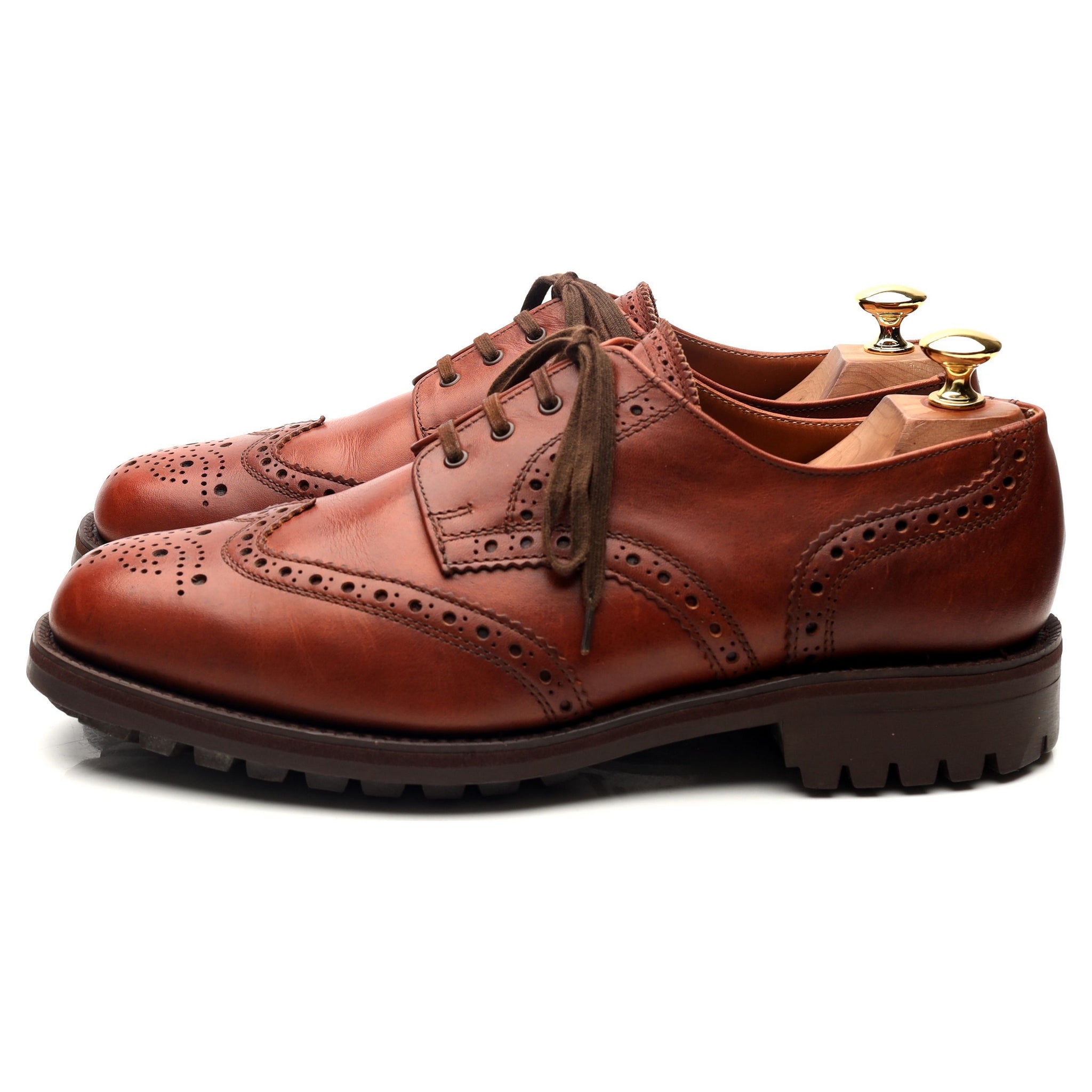 Cartmells Greasy derbys cuir marron UK 9