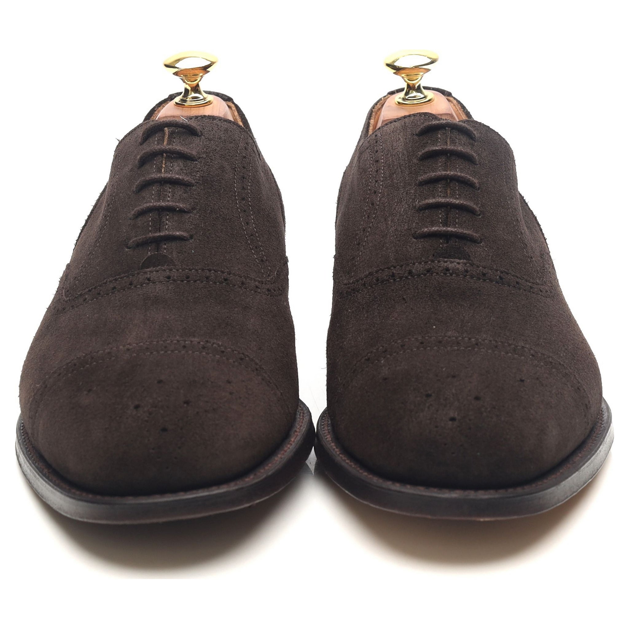 Shipton & Heneage Harris oxford daim marron UK 8.5