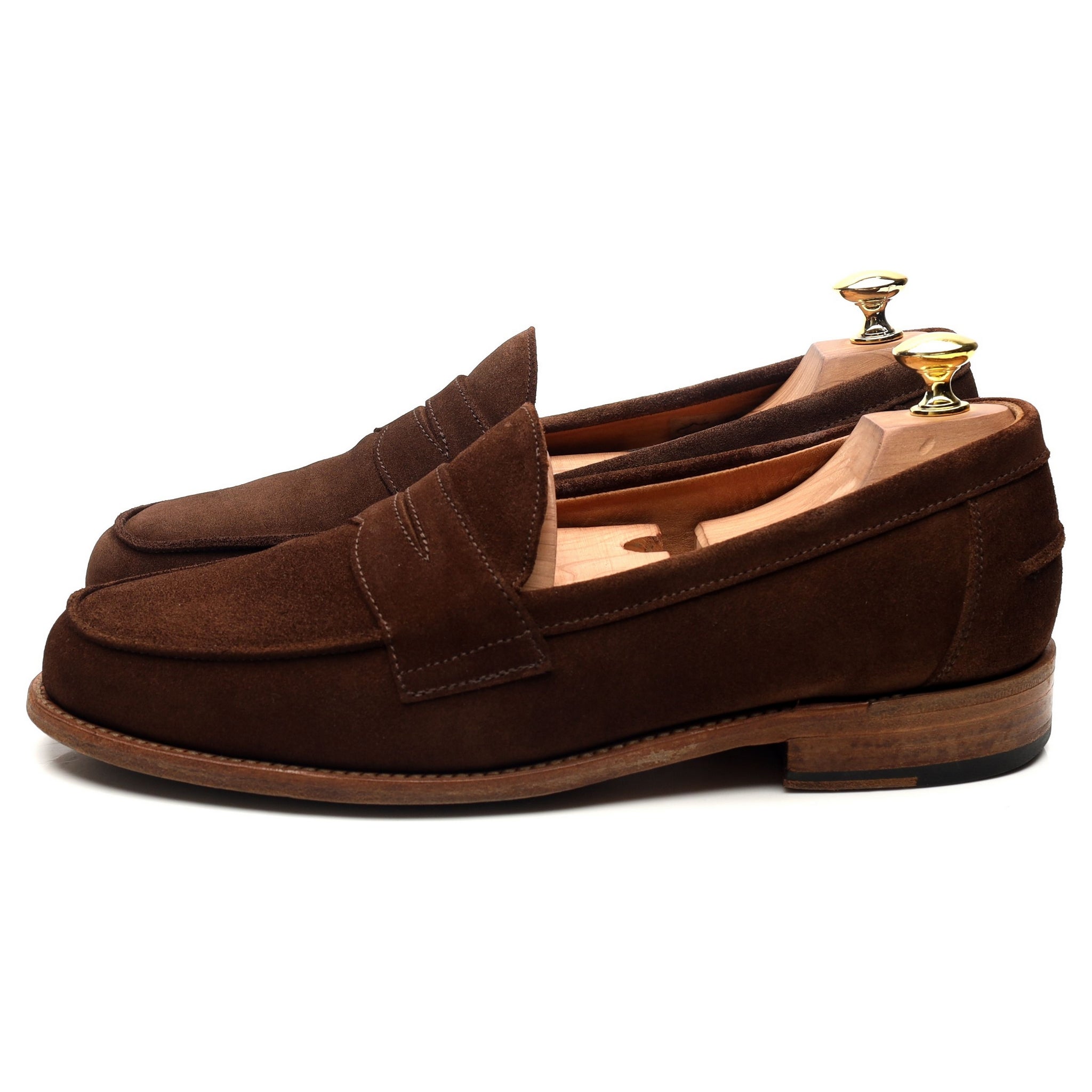 Sanders Madrid mocassins daim marron UK 8