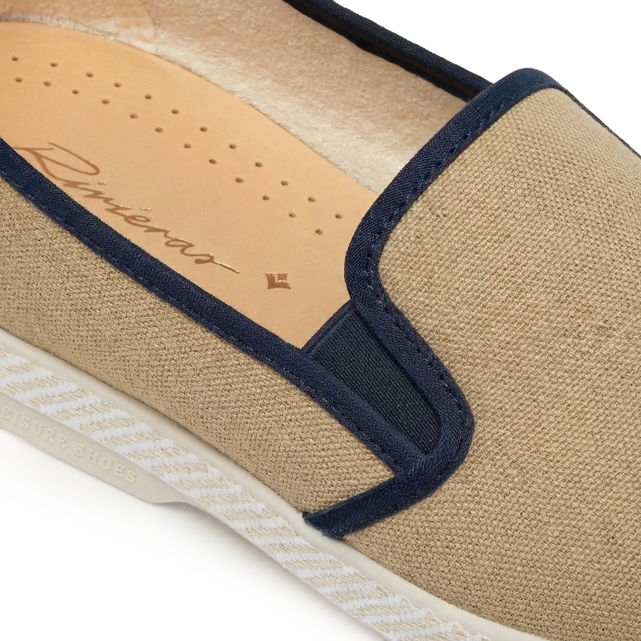 Rivieras Classic espadrilles sable marine toile