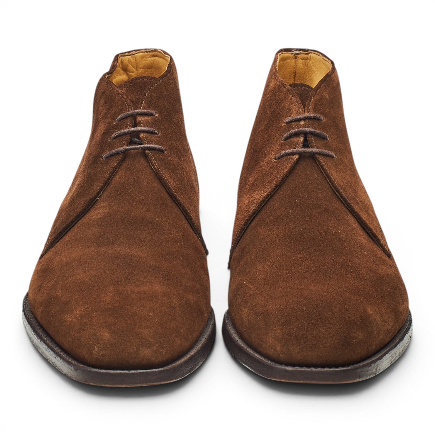 Barker boots chukka daim marron UK 8 semelle cuir