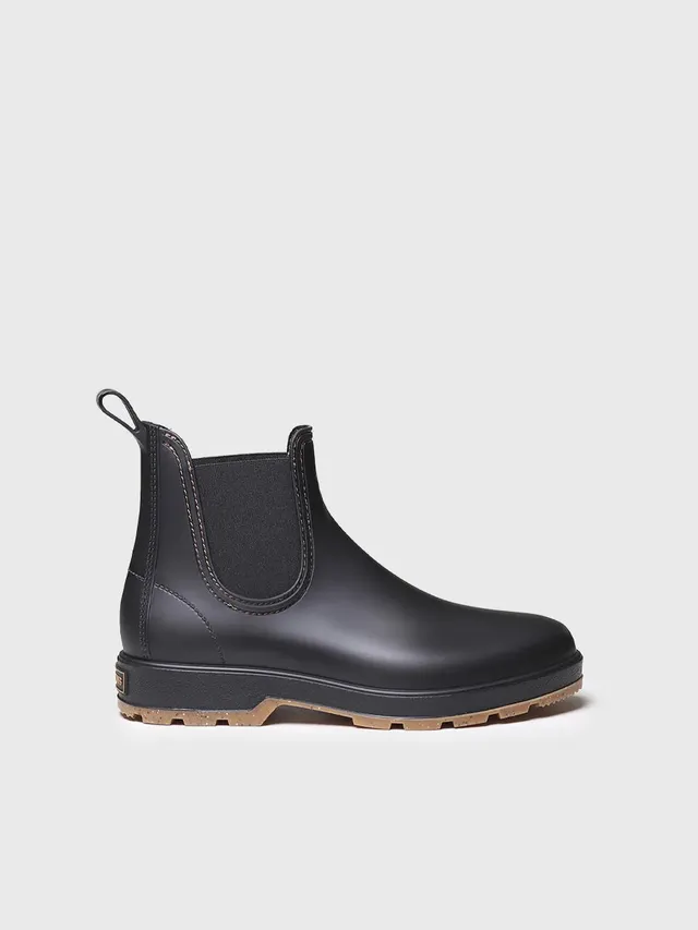 Toni Pons Burton bottine pluie homme caoutchouc noir