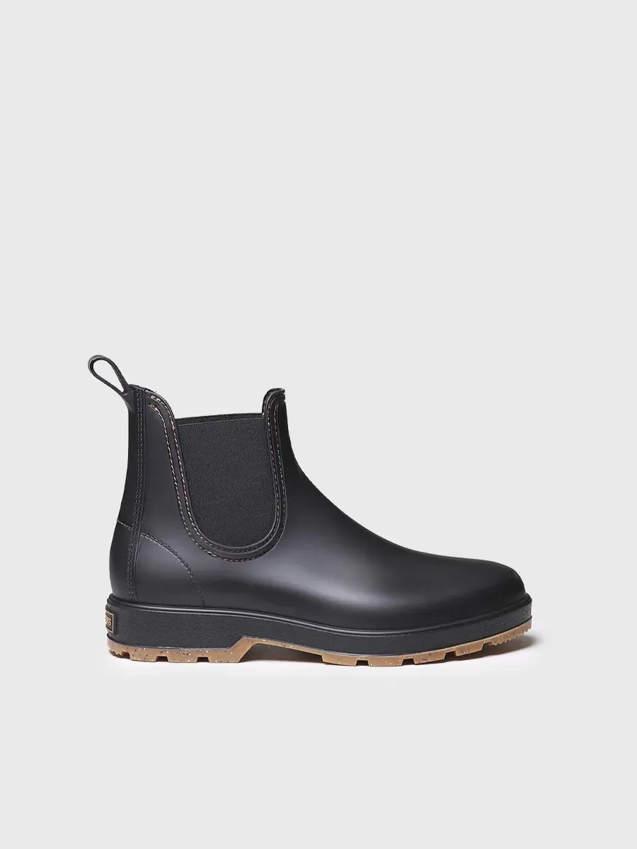 Toni Pons Burton bottine pluie homme caoutchouc noir