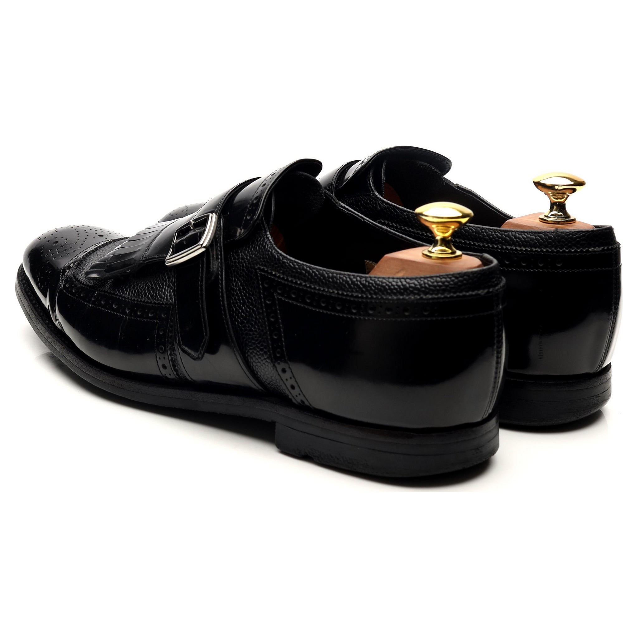 Church’s Shanghai monk strap cuir noir UK 8