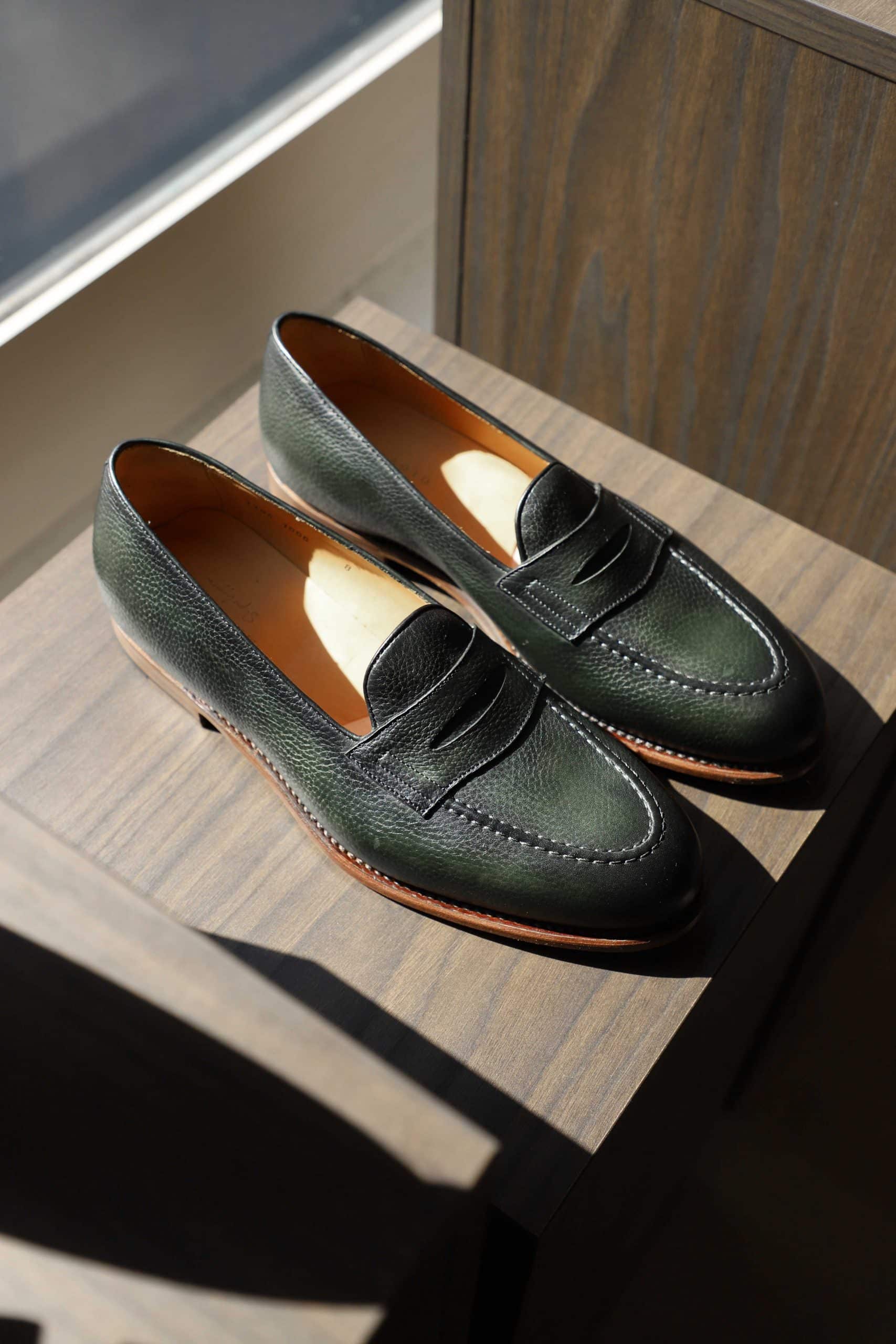 Malfroid Newport Superleggera mocassins grainé