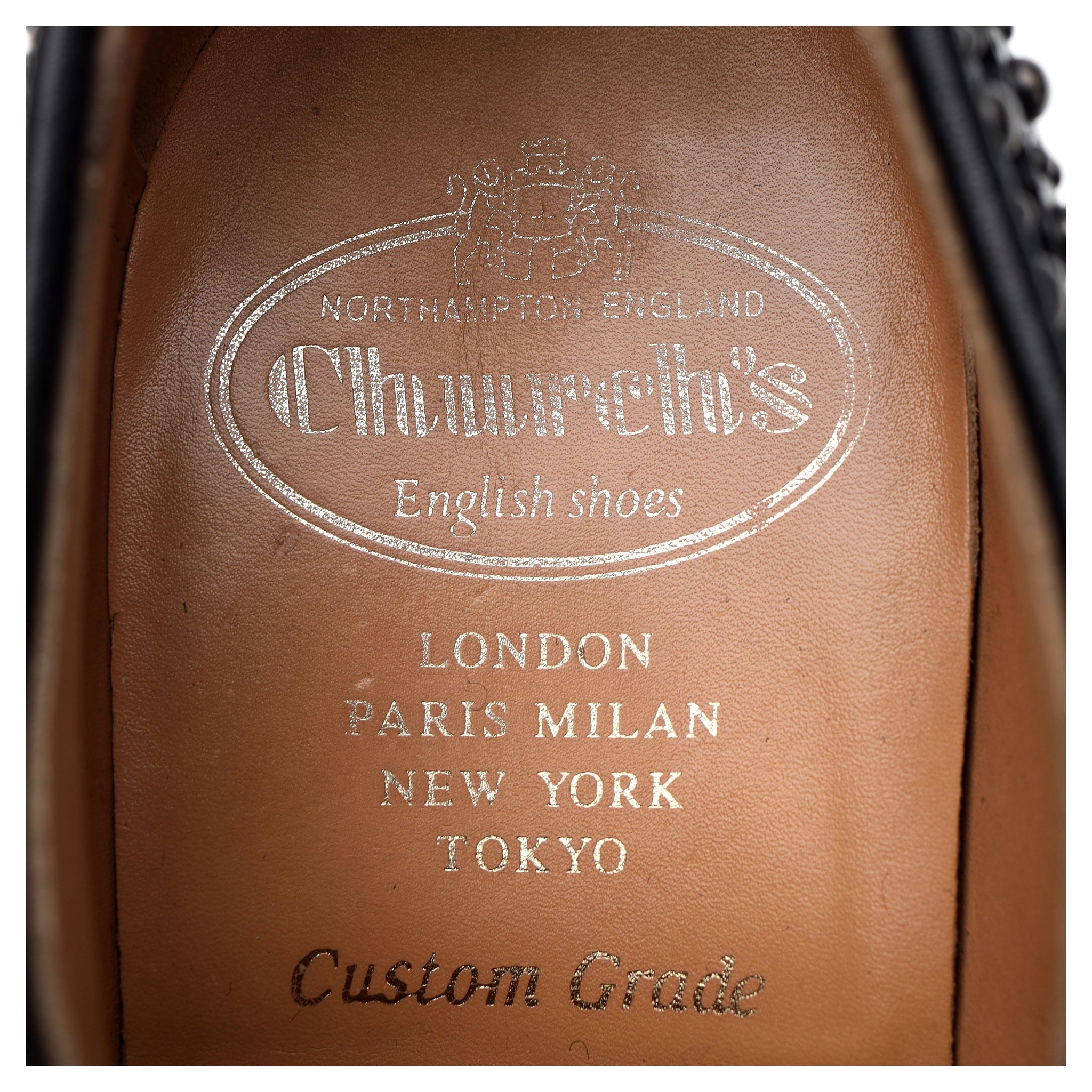 Church's Grafton Met derbies cuir noir UK 6