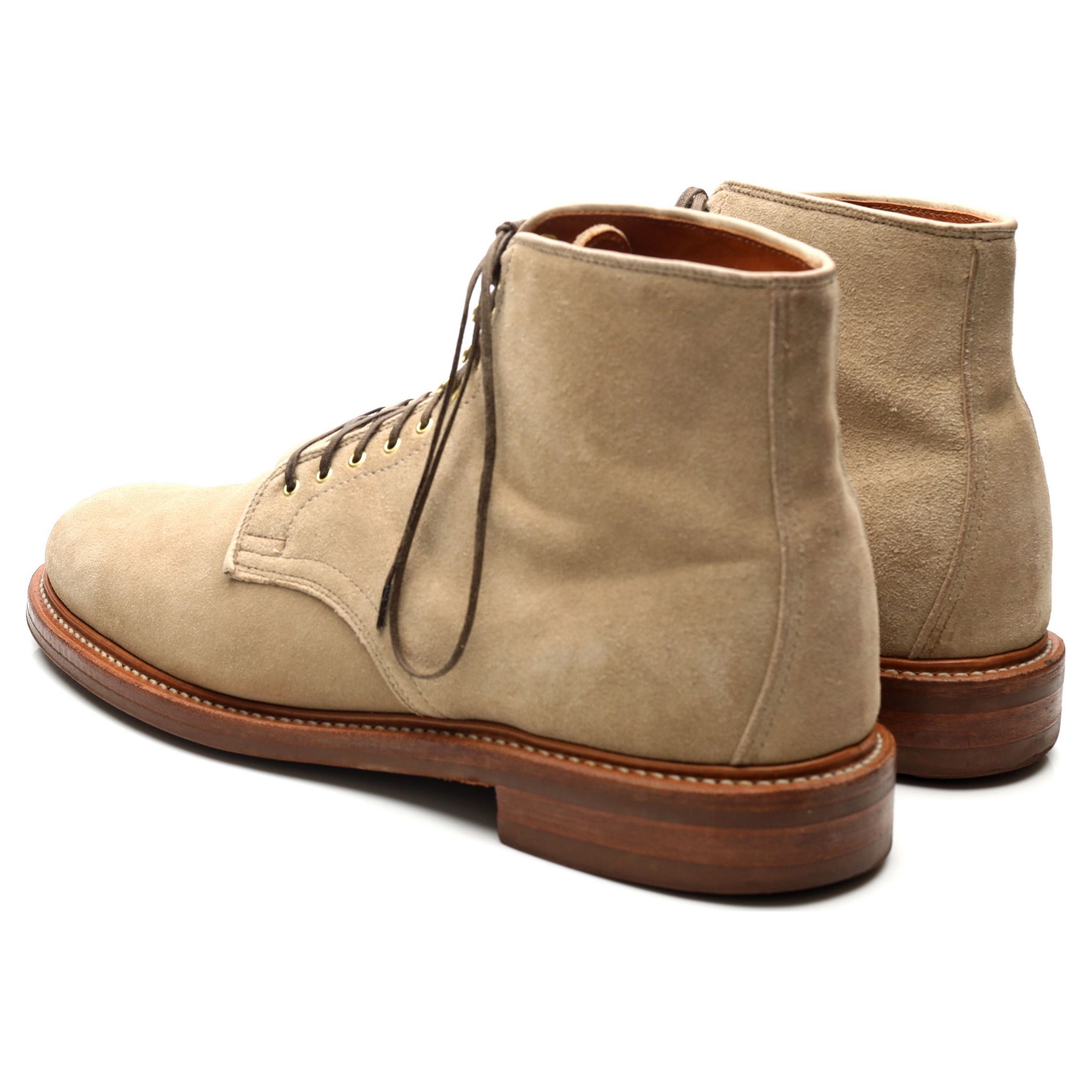 Viberg Service Boots bottines daim beige UK 11
