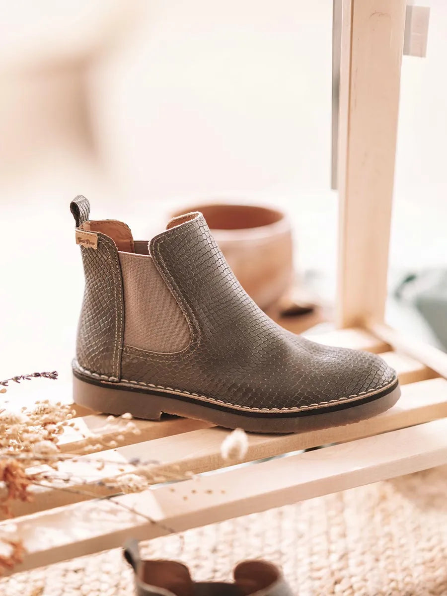 Toni Pons Isa-CC bottine femme taupe effet serpent