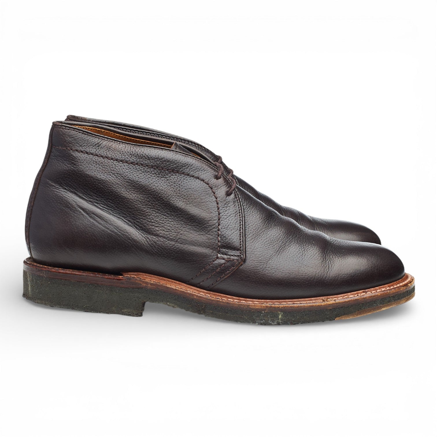 Alden 12341 boots chukka cuir marron UK 9 semelle crêpe