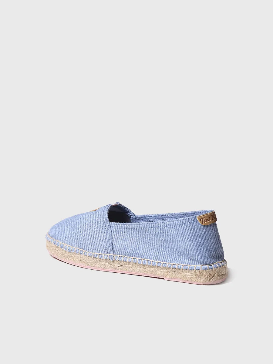 Toni Pons Blanes-GS espadrille unisexe toile bleu ciel