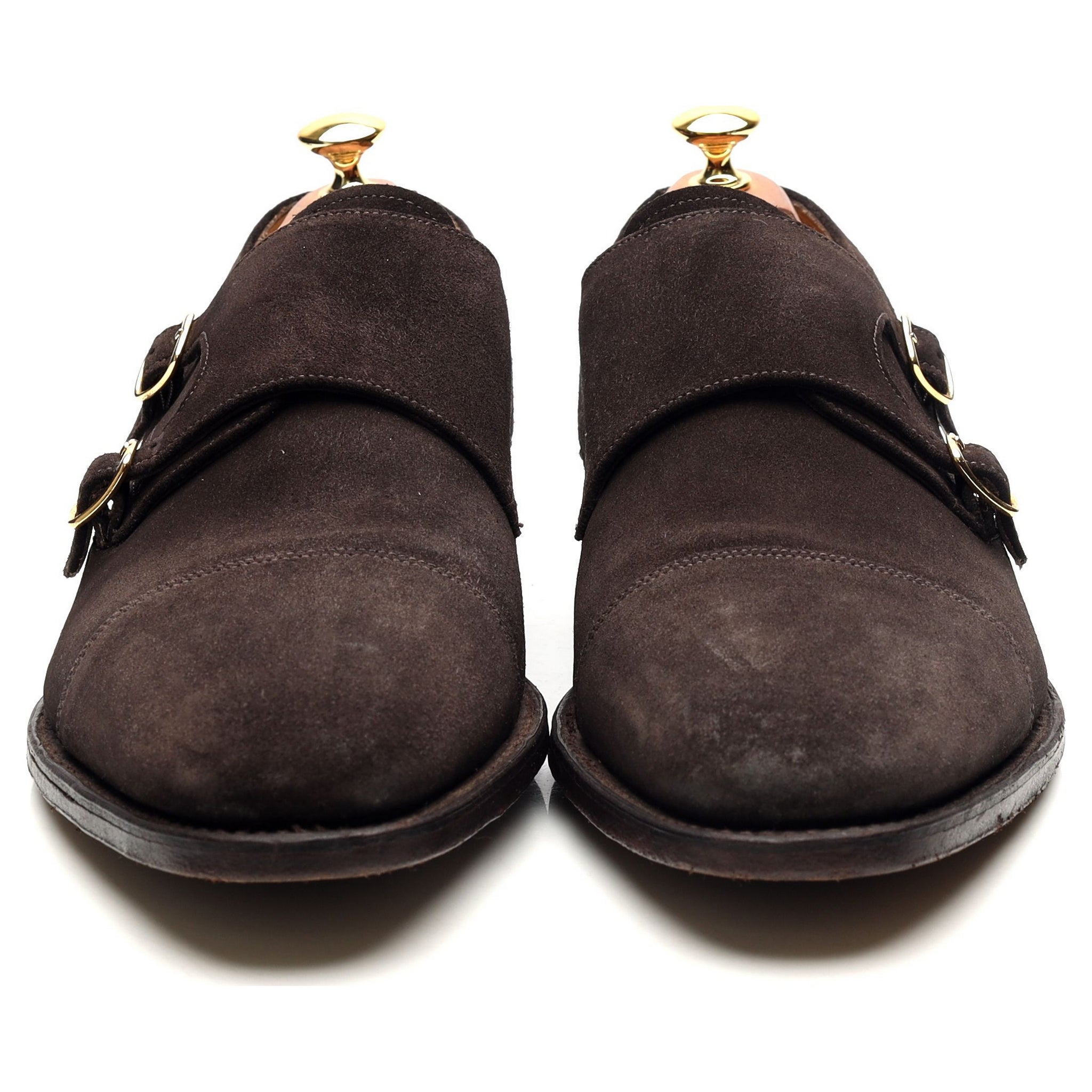 Loake Cannon 1880 double boucle daim marron UK 10.5
