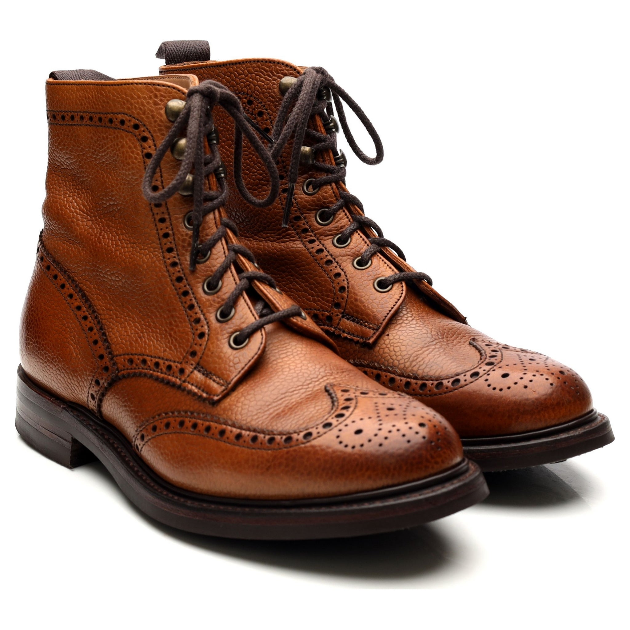 Cheaney Olivia bottines brogues cuir marron 38