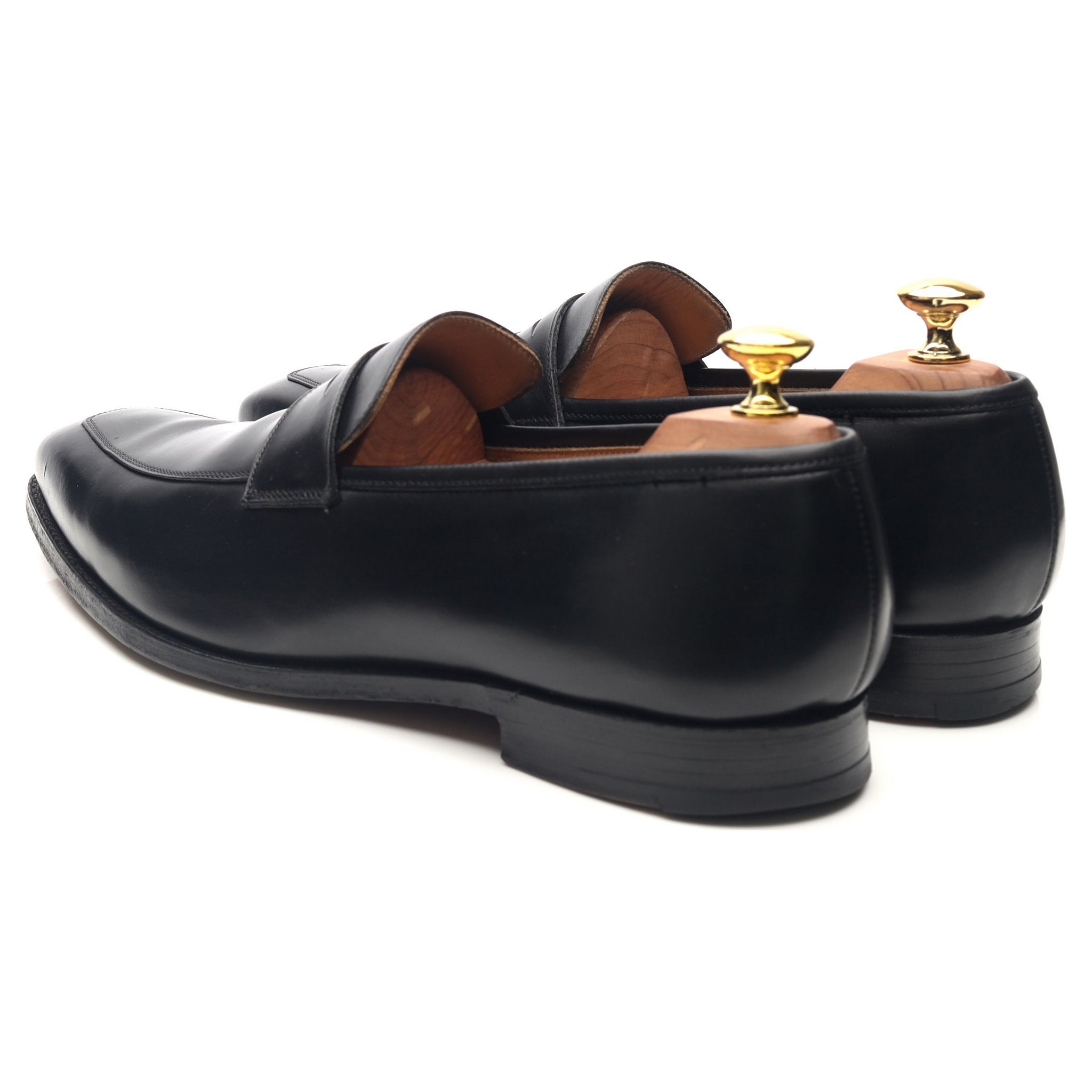 Crockett & Jones Merton mocassins cuir noir UK 8.5