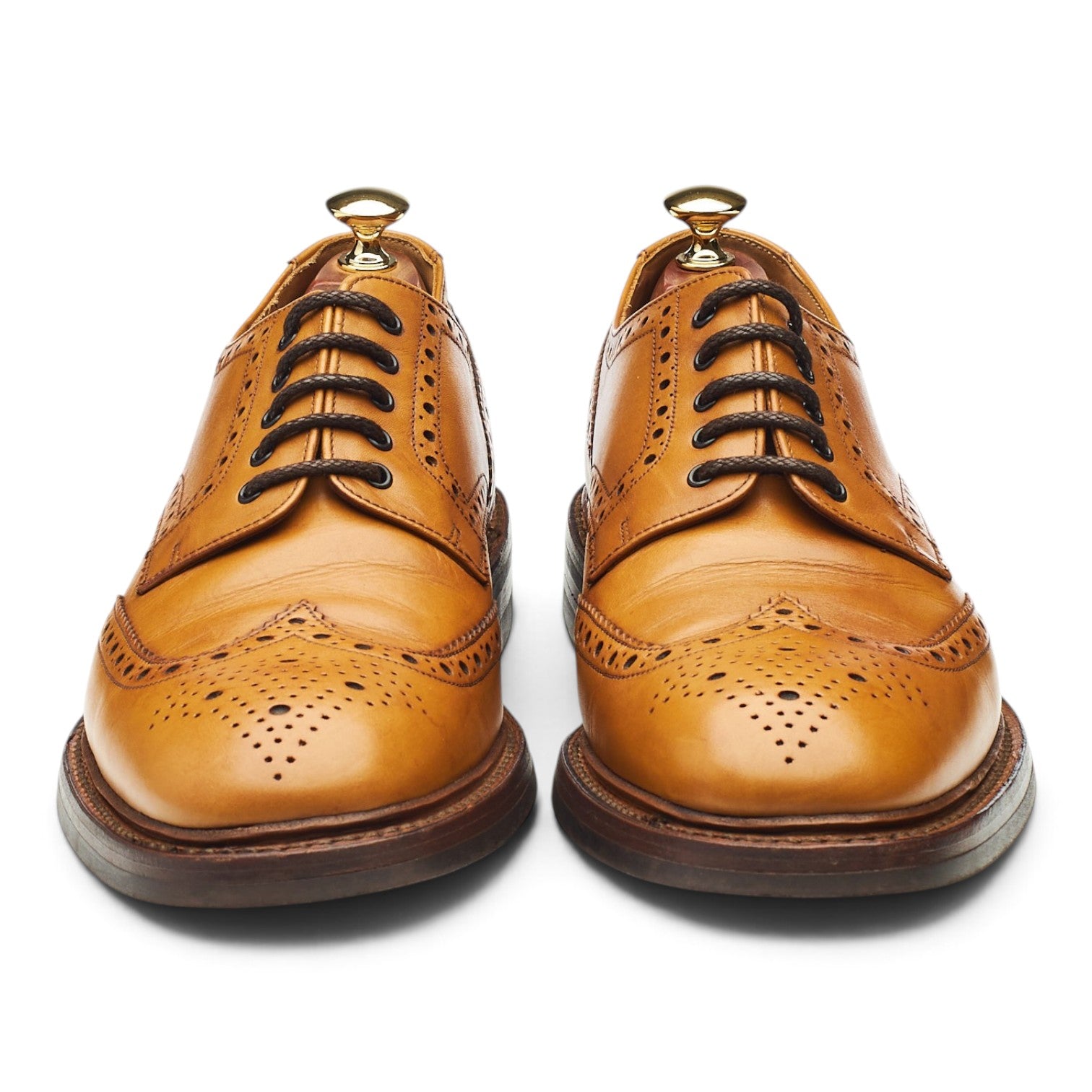 Loake 1880 Chester Derby Brogue Cuir Tan 9.5