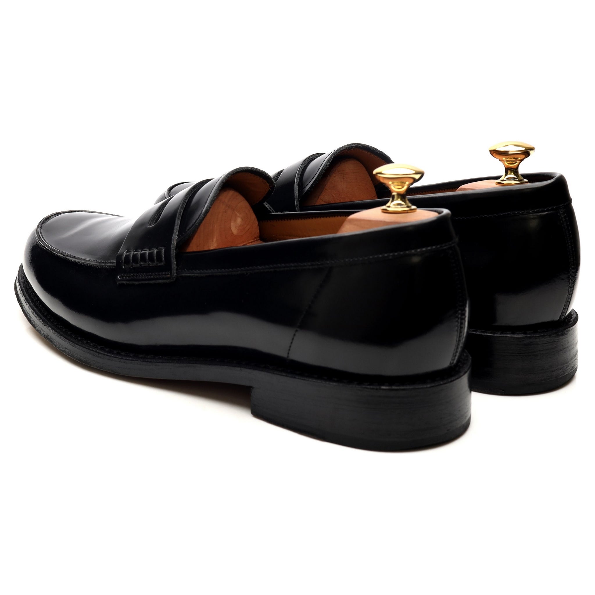 Grenson Jago mocassins cuir noir 10 été