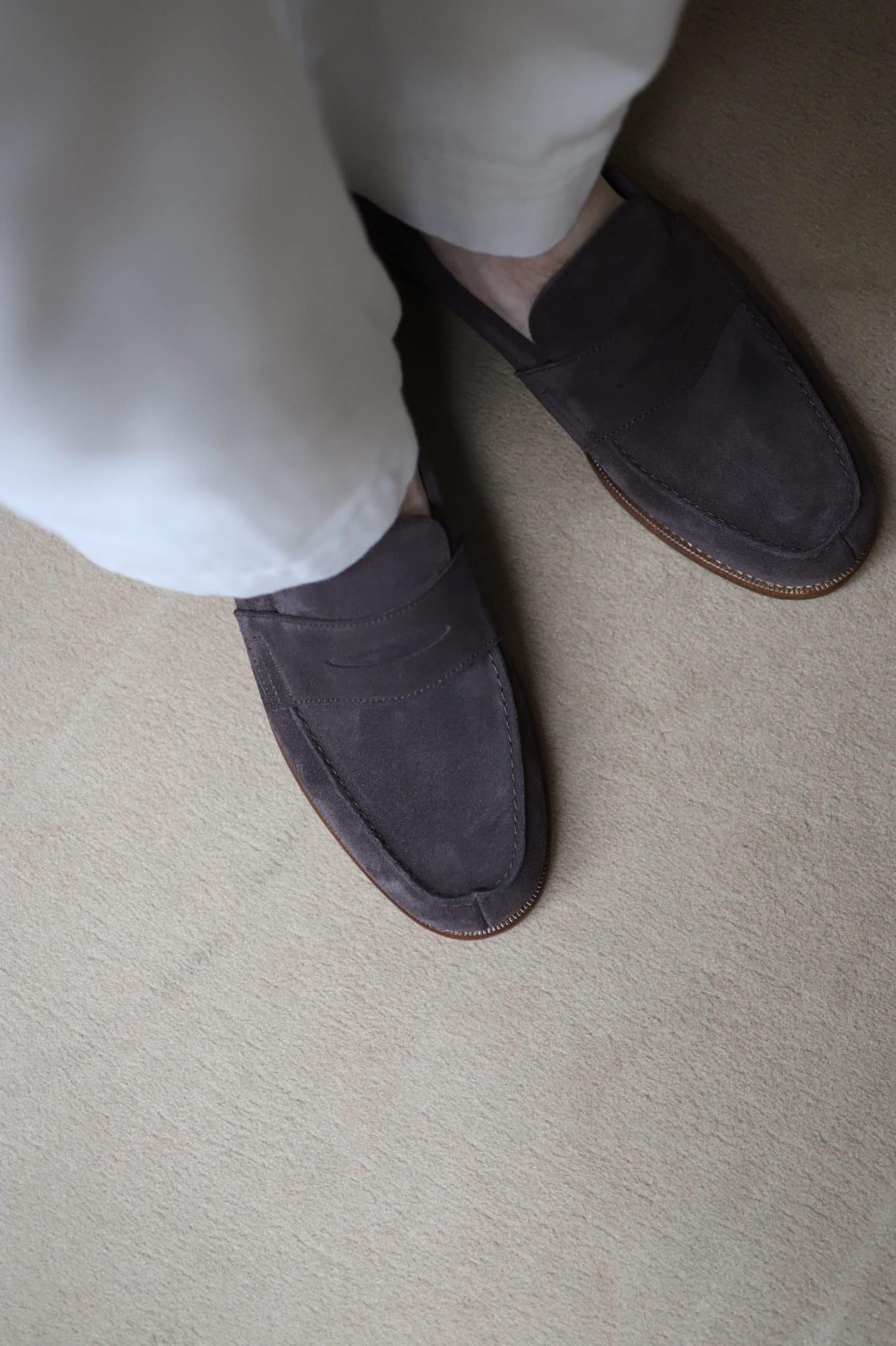Malfroid Tilsitt mocassin penny veau velours