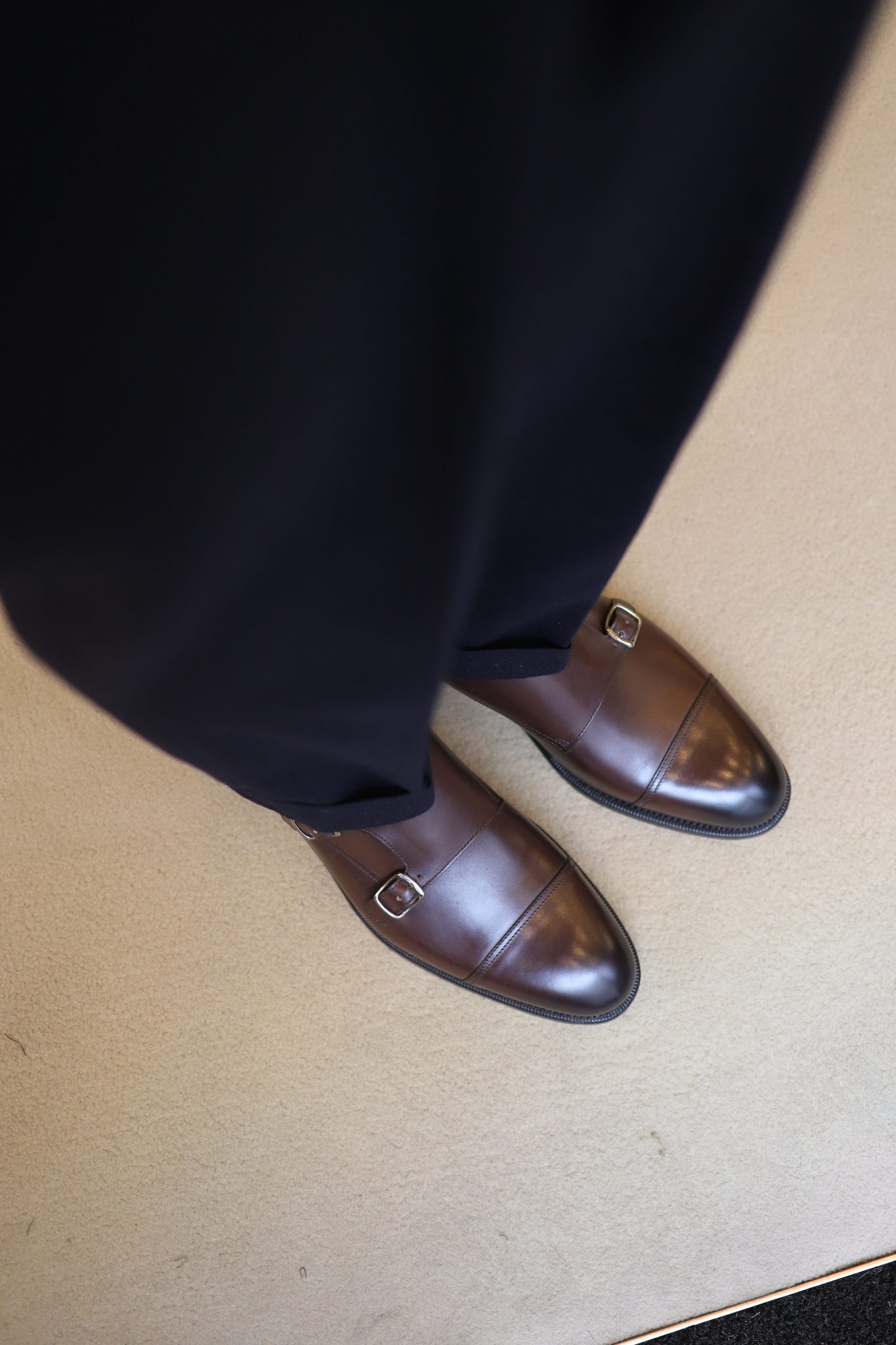 Malfroid Scapin double boucle chaussure cuir