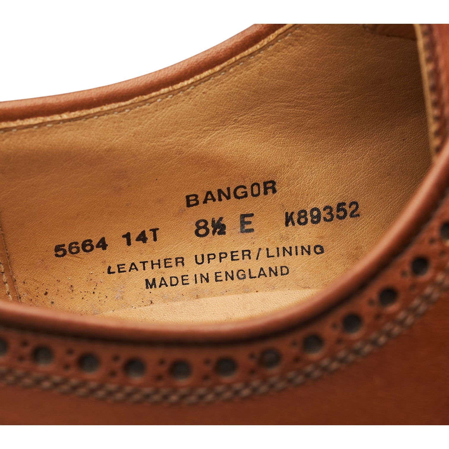 Crockett & Jones Bangor derbys homme cuir marron UK 8.5