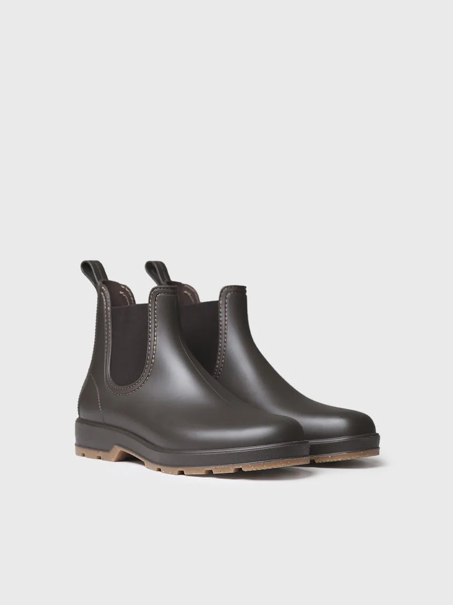 Toni Pons Burton bottes pluie homme caoutchouc marron