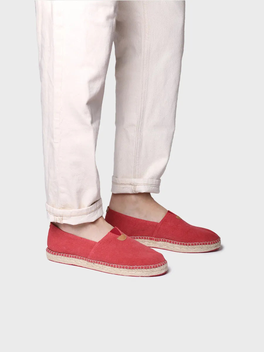 Toni Pons Blanes-ER espadrilles plates rouges vegan