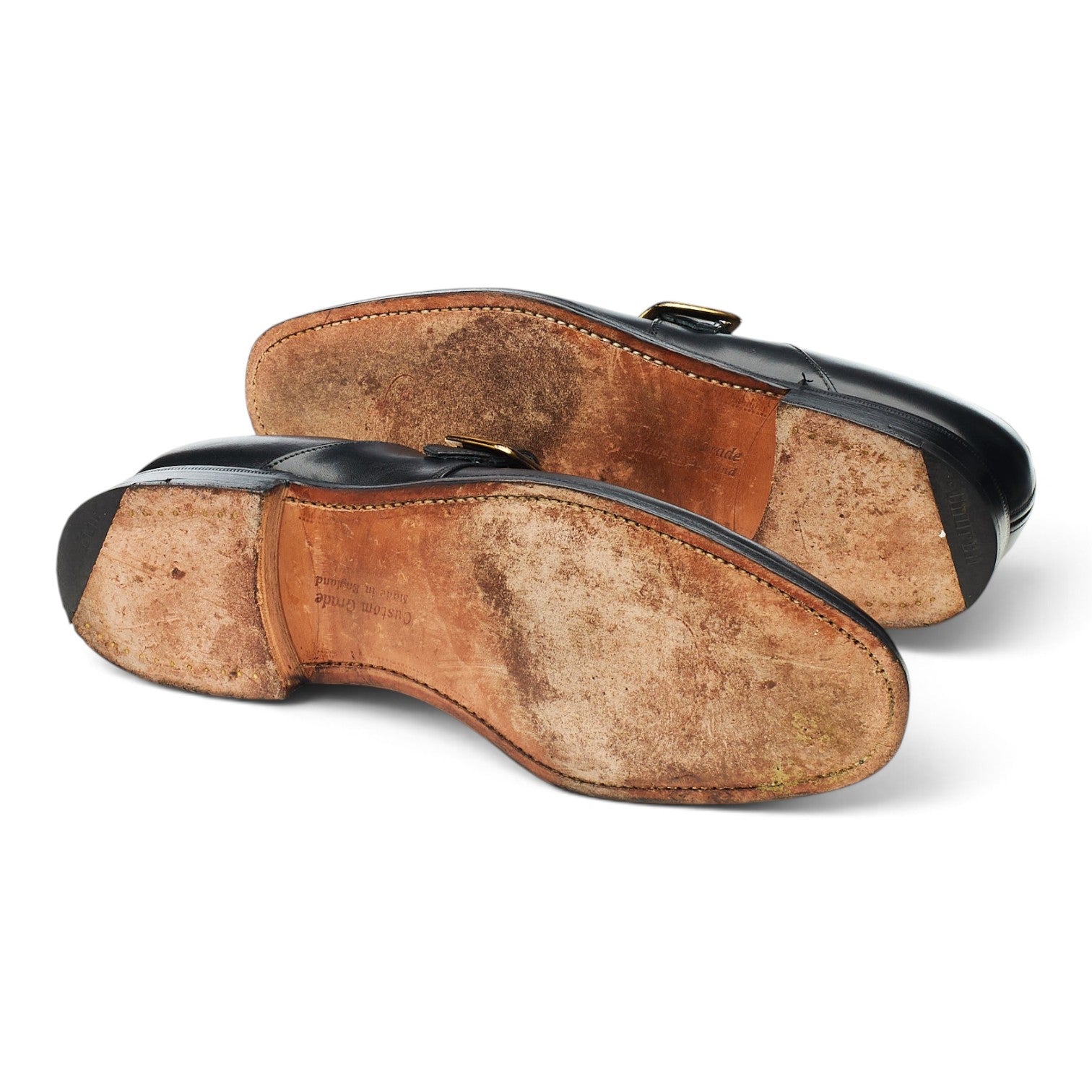 Church's monk cuir noir boucle UK 8.5