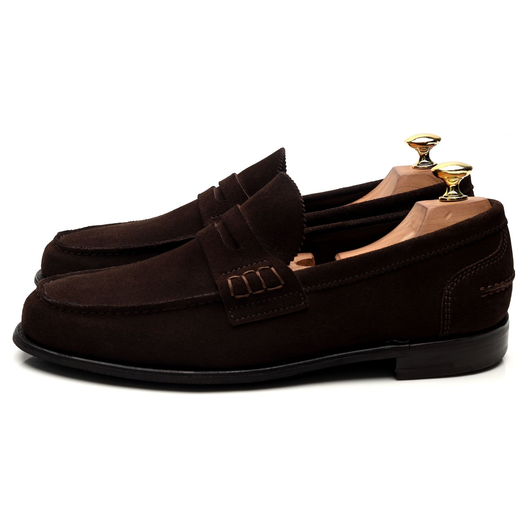 Cheaney Dover D mocassins daim marron UK 8