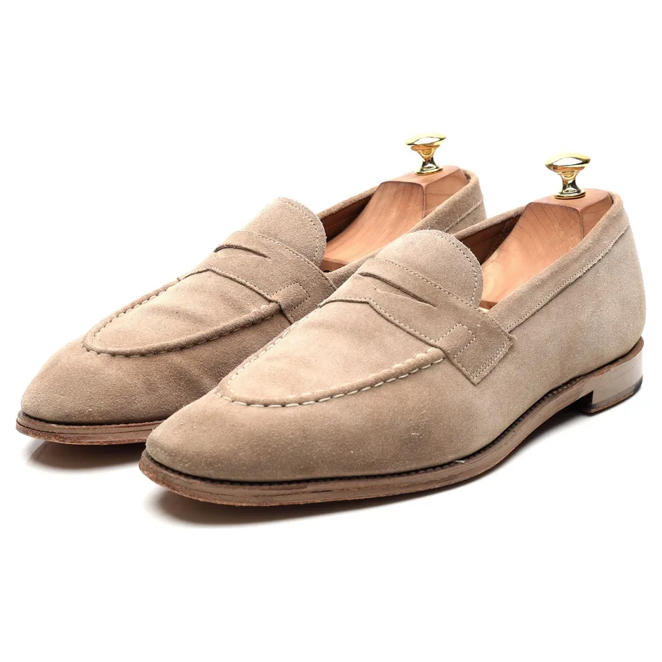 Grenson Lloyd mocassin suède beige UK 10