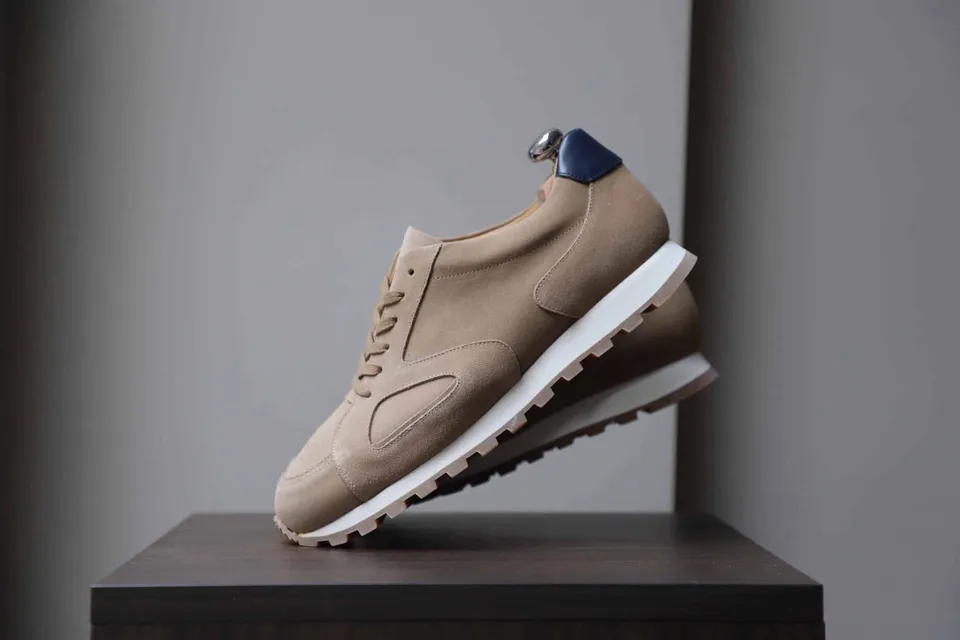 Malfroid n°310 sneakers cuir semelle caoutchouc confort large
